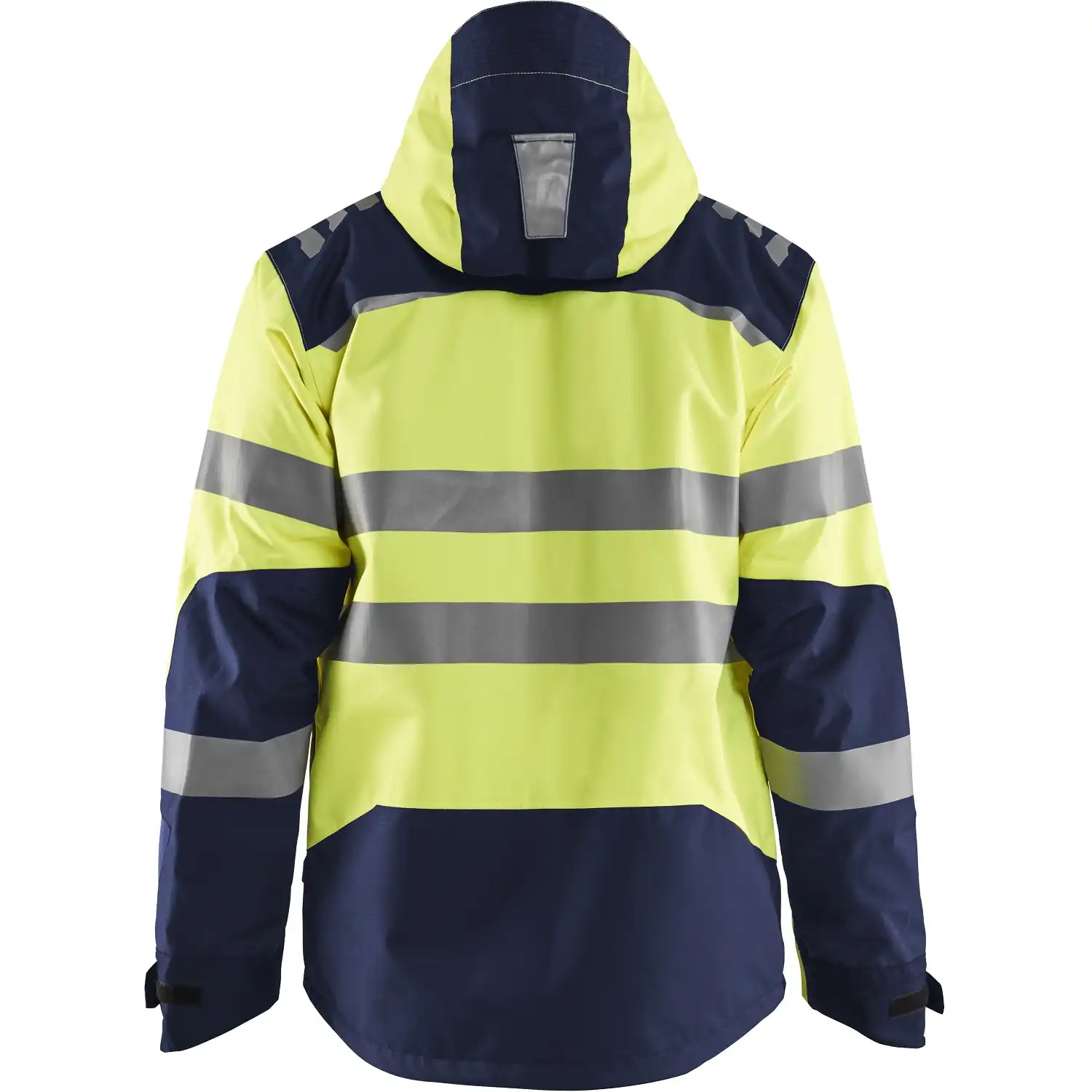 Warnschutz Regenjacke "4496" in gelb/marine, 3XL - Thumbnail 2