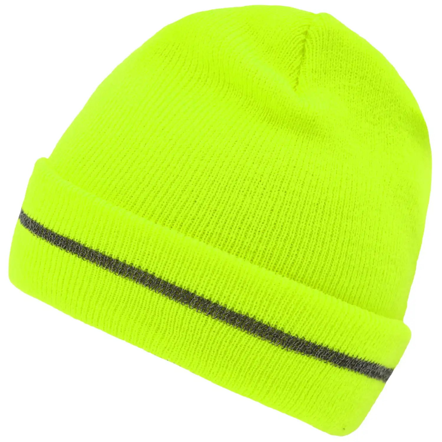 Reflective Beanie "MB7141" in bright-yellow/silver - Bild 1