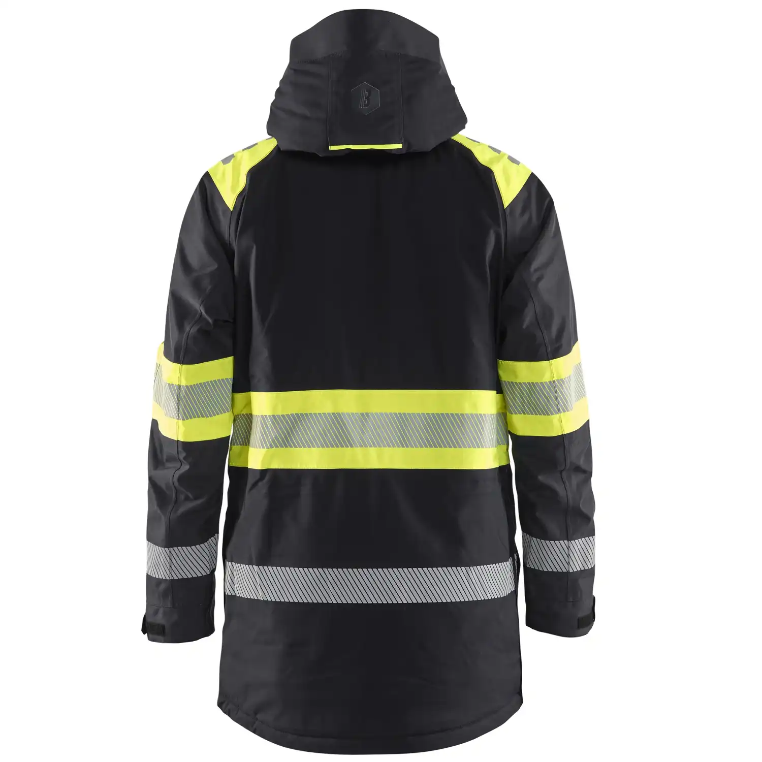 Warnschutz Winterparka Kl. 1 "4485" in schwarz/gelb, M - Thumbnail 2