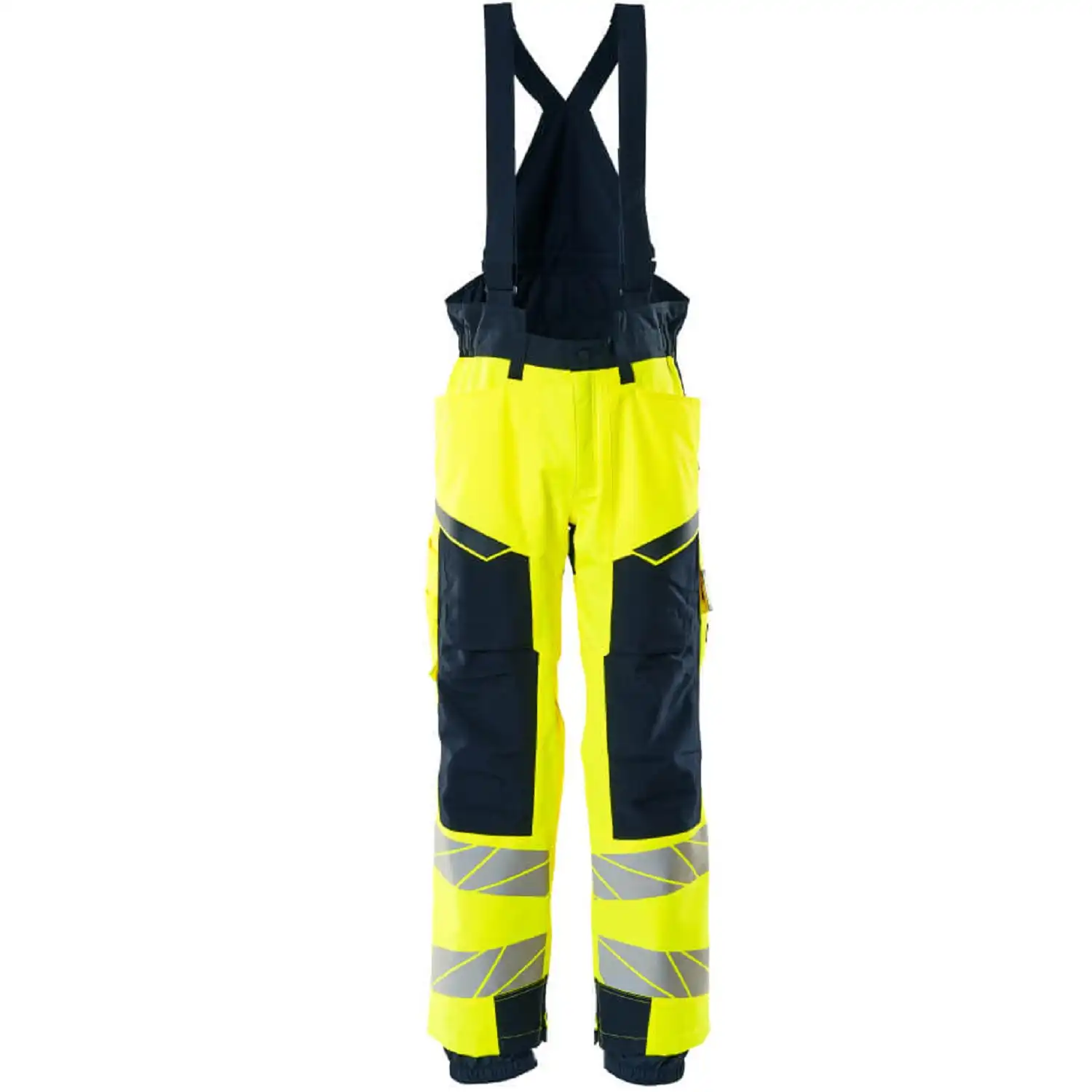 Warnschutz Winterhose "ACCELERATE SAFE" in gelb/schwarzblau, XXL - Thumbnail 1