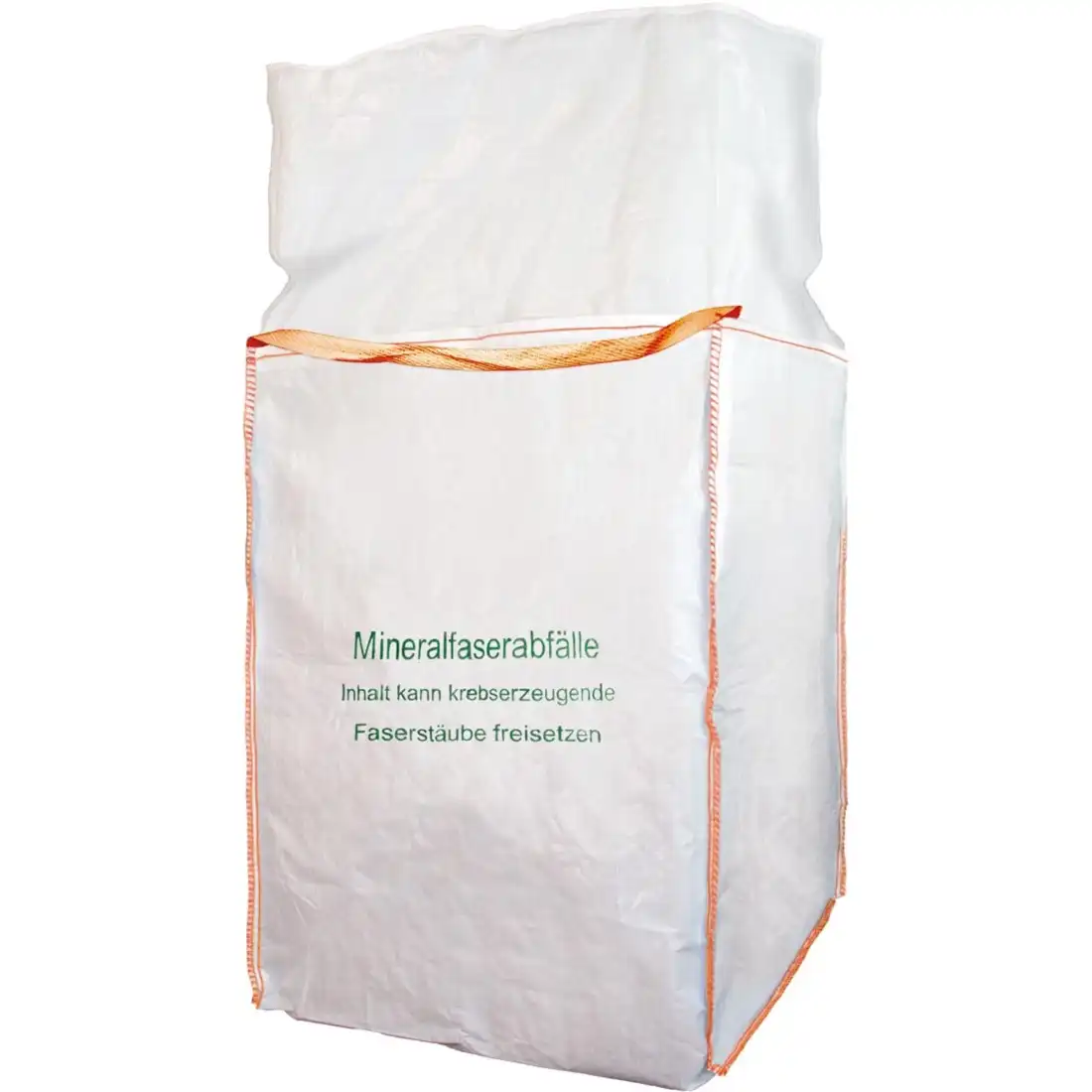 Big-Bags PP-Gewebe mit 2 Hebeschlaufen 90x90x120cm "MINERALWOLLE" - Bild 1