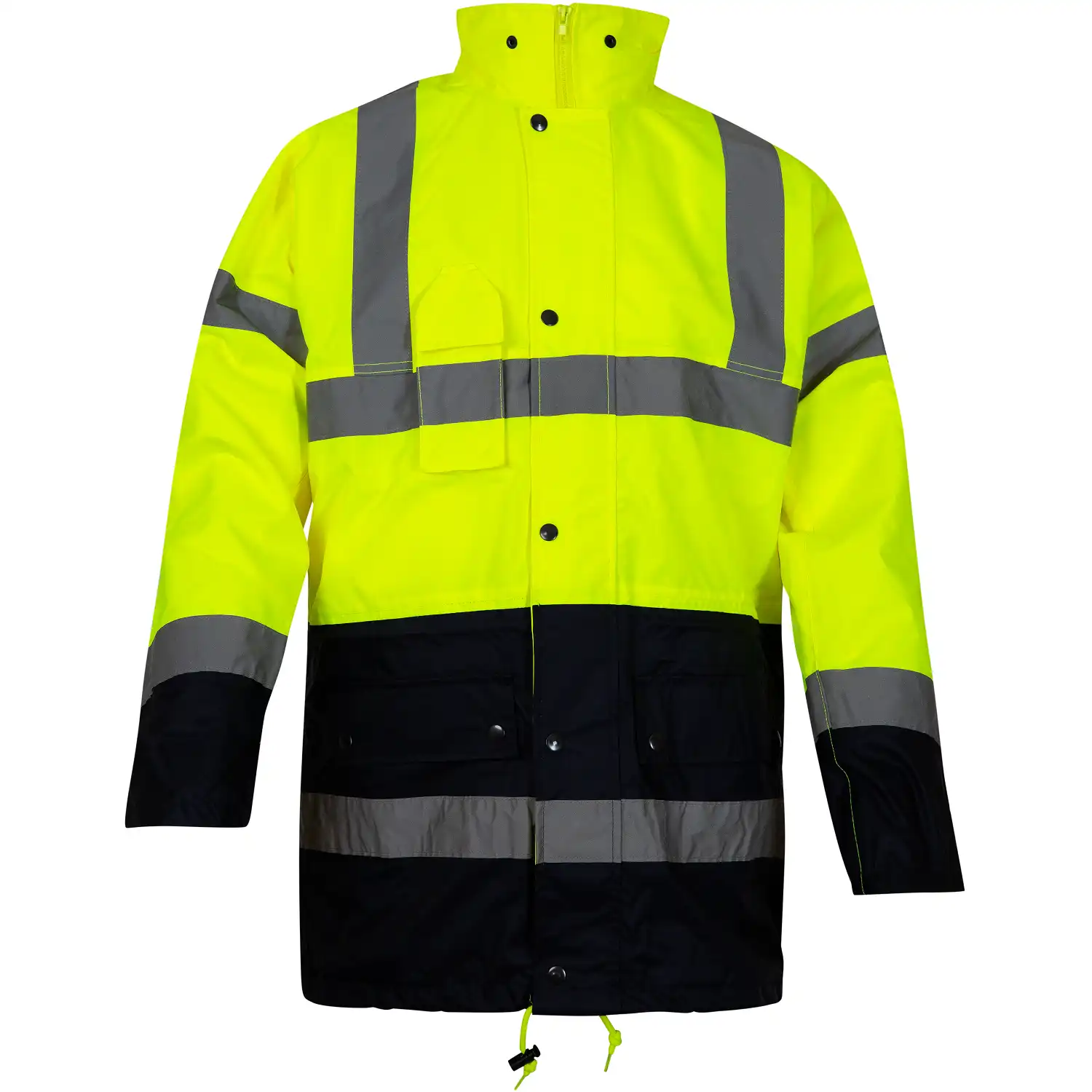 Warnschutz Regenparka ALBERTO 0980 Essential in gelb/marine, L - Thumbnail 1