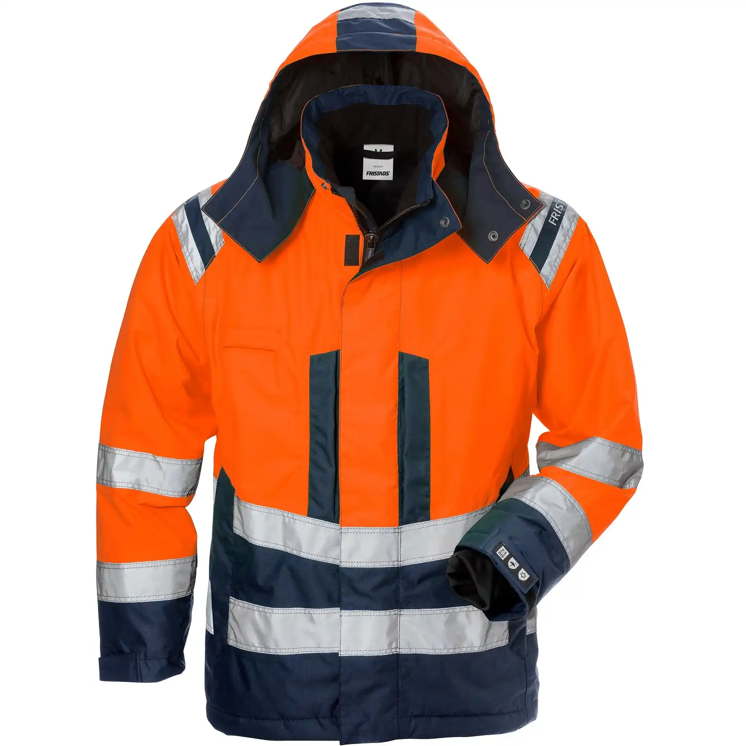 Warnschutz Damen Winterjacke "4037 GTT" Kl. 3 in orange/marine, XS - Thumbnail 1