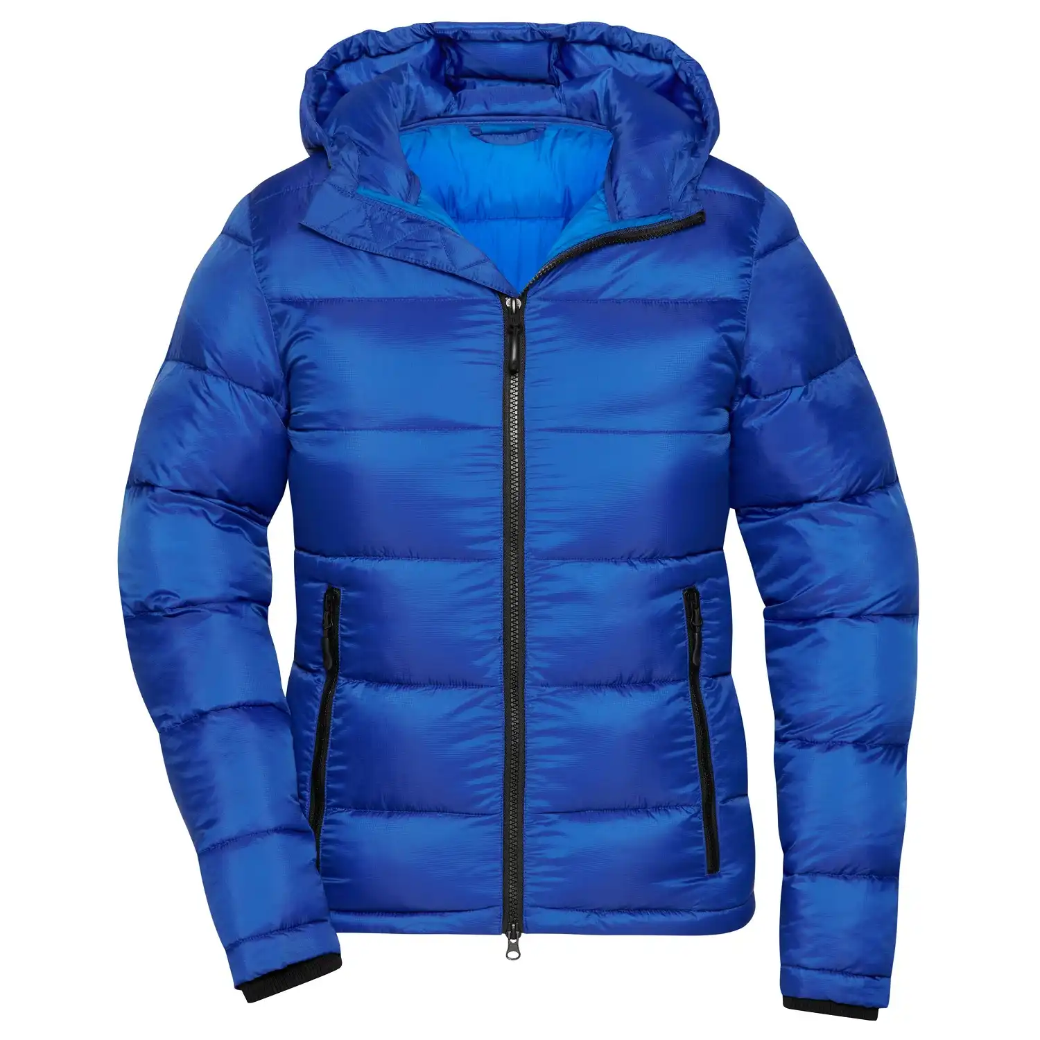 Damen Steppjacke "JN1167" in electric-blue/nautic, XS - Thumbnail 1