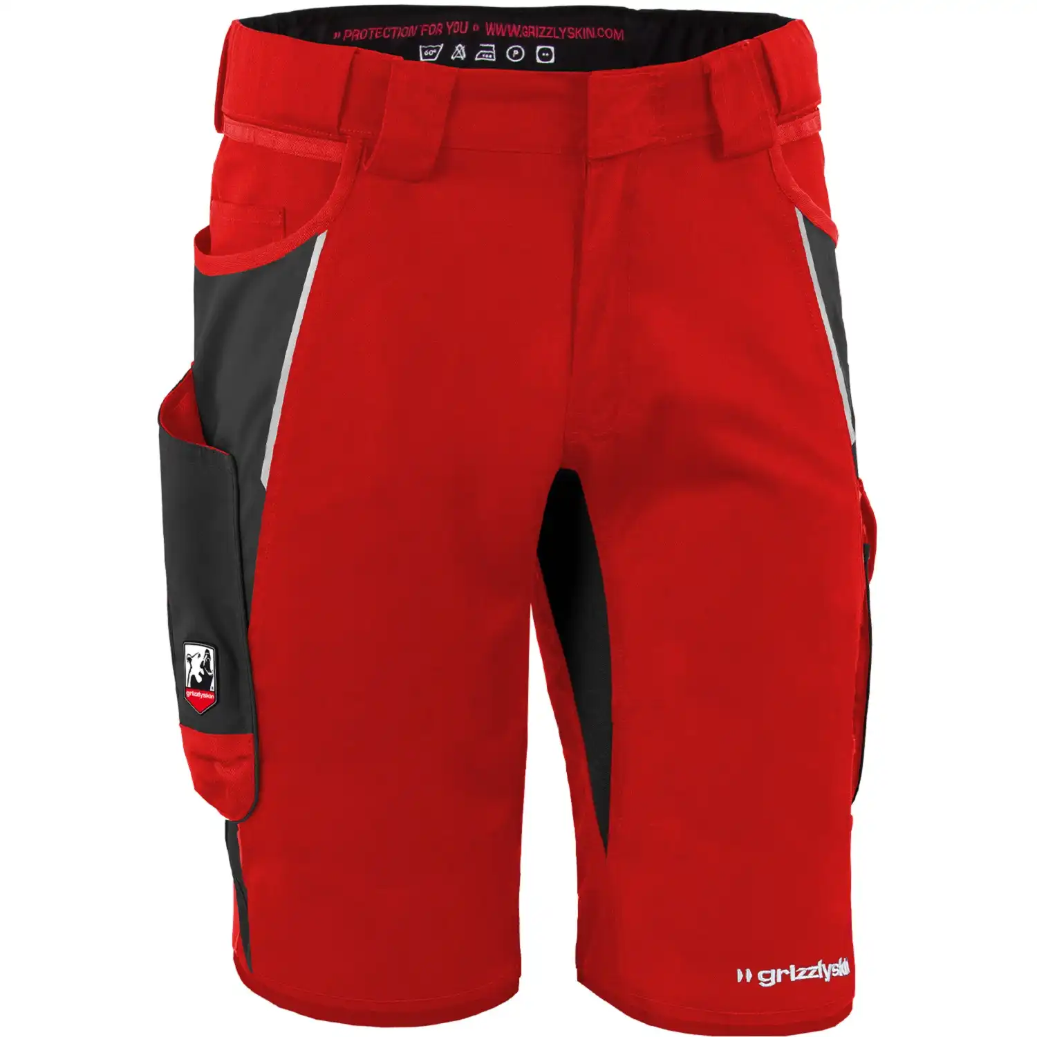 Shorts "IRON" in rot/schwarz, N48 - Thumbnail 1