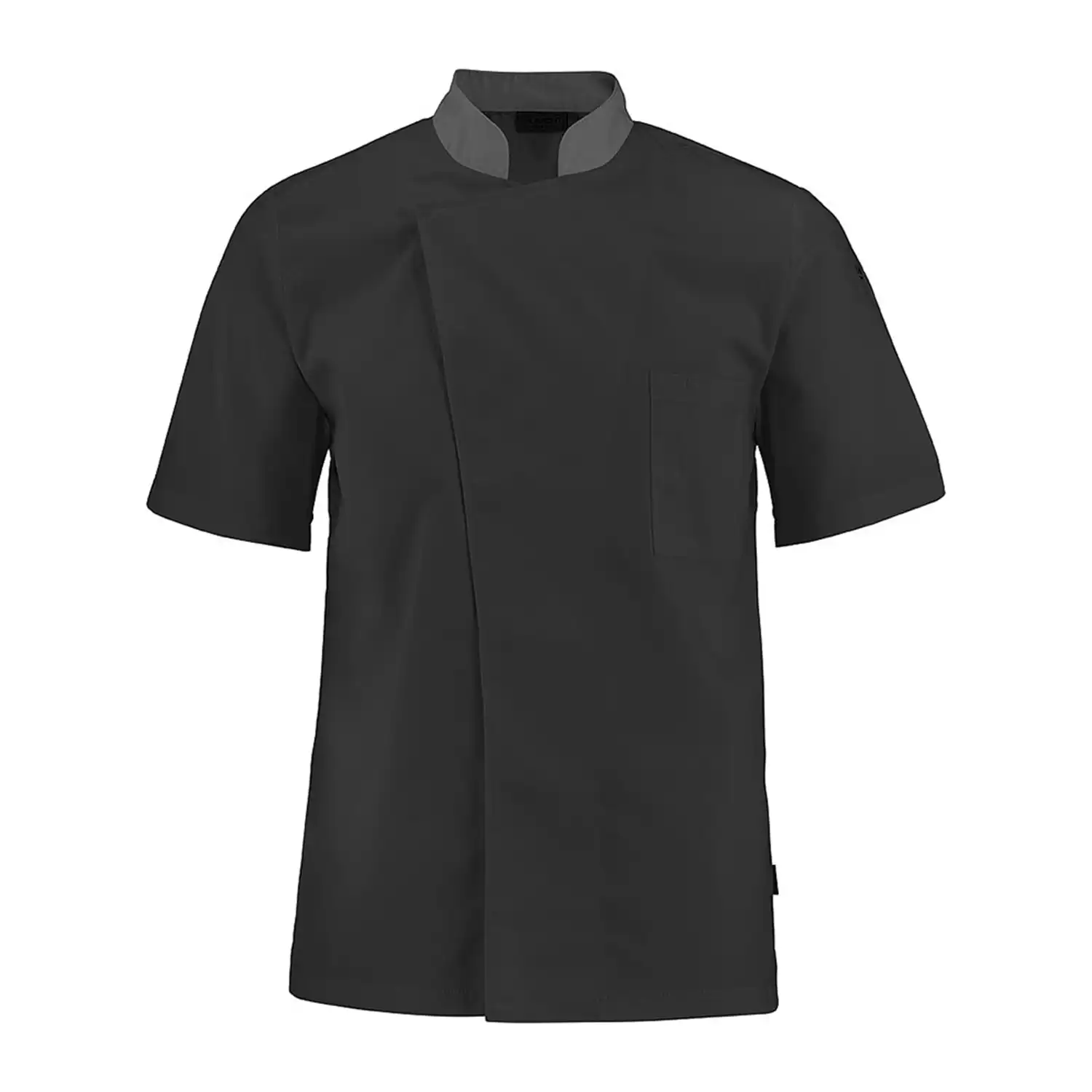 Herren Kochhemd "TURNIP" in schwarz/anthrazit, L - Thumbnail 1