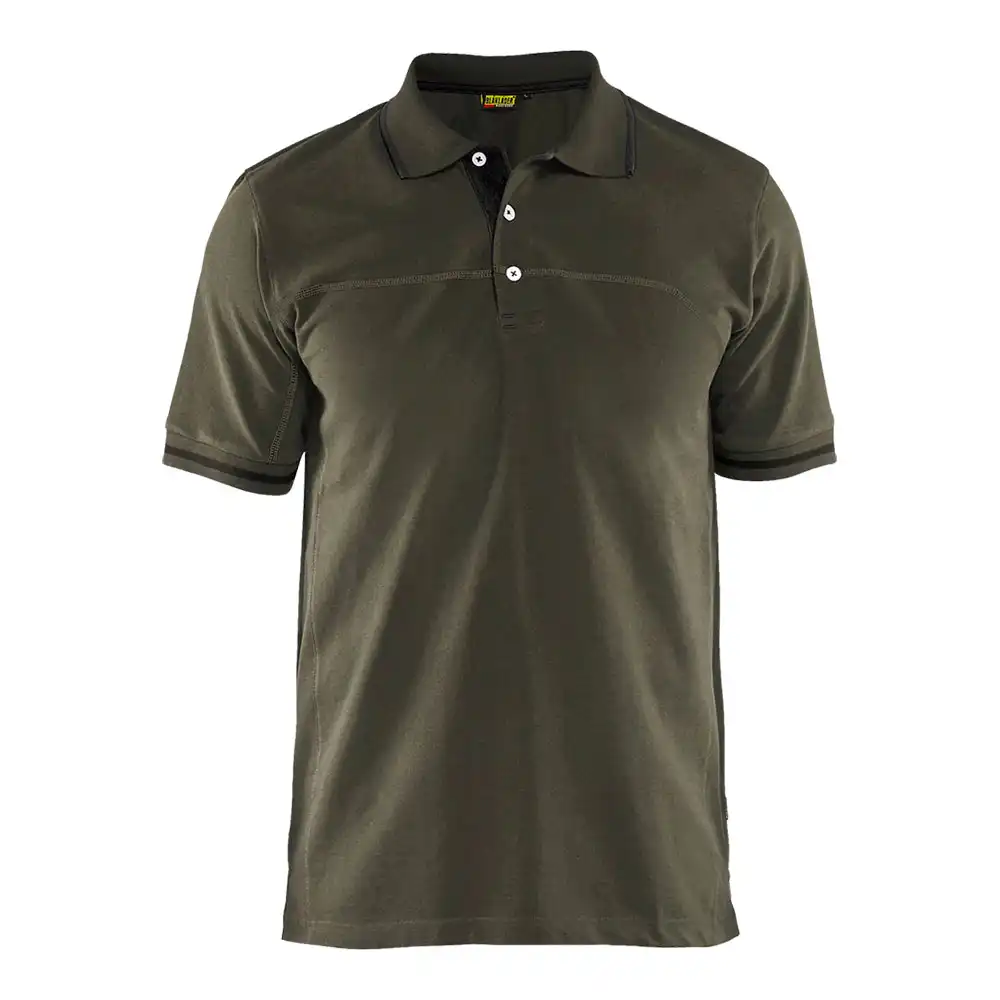 Polo-Shirt "3389" in oliv/schwarz, 3XL - Thumbnail 1