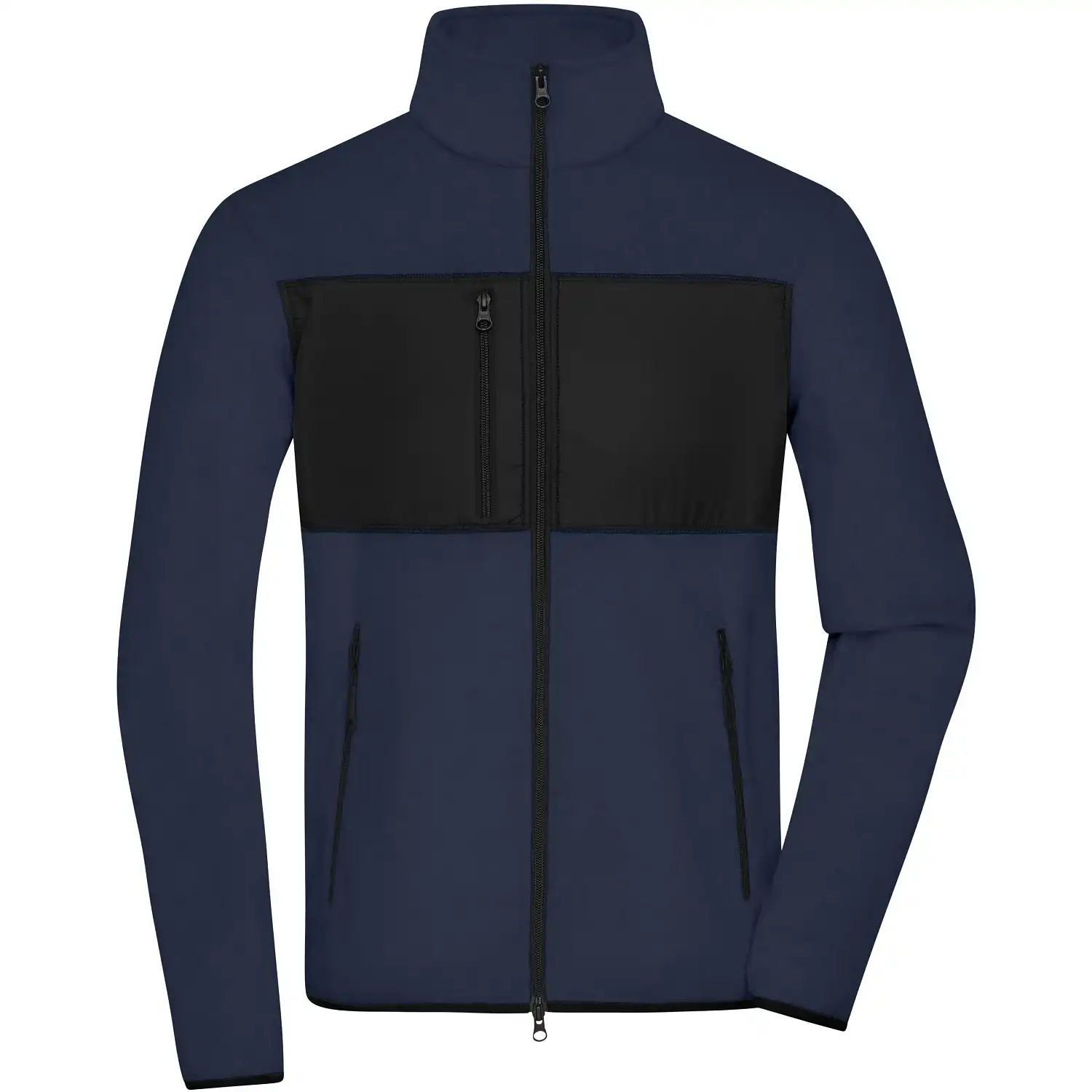 Fleecejacke "JN1312" in navy/black, S - Thumbnail 1