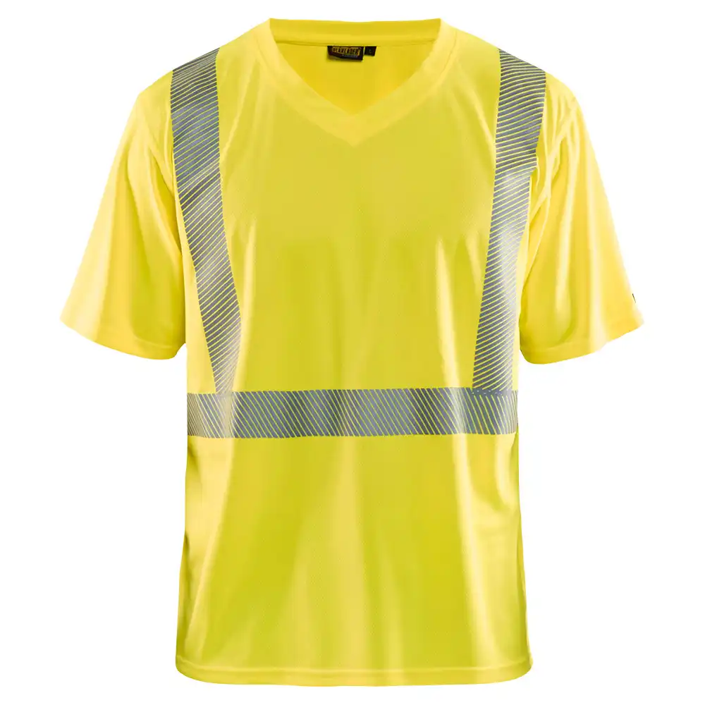 Warnschutz T-Shirt "3386" UV-Schutz in gelb, L - Thumbnail 1