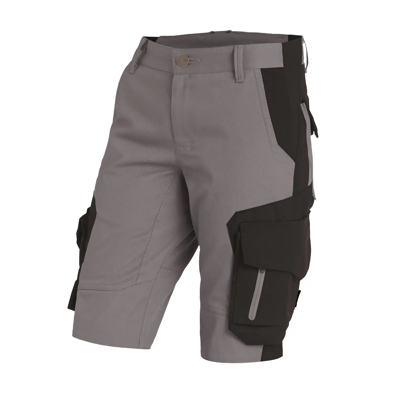 Damen Arbeitsshorts "ANNIKA" in grau/schwarz, 34 - Bild 1