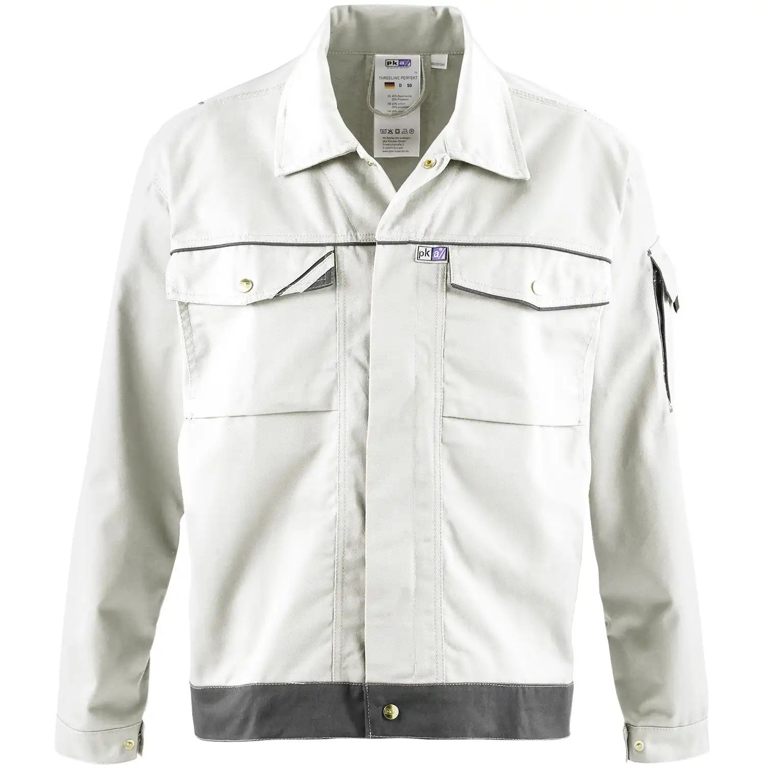 Blousonjacke "THREELINE PERFEKT" in 42, Weiß - Thumbnail 1