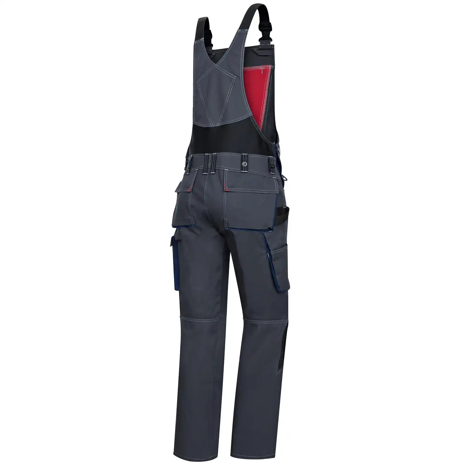 Latzhose "1802-720" Comfort Plus in anthrazit/nachtblau, 42 - Thumbnail 2