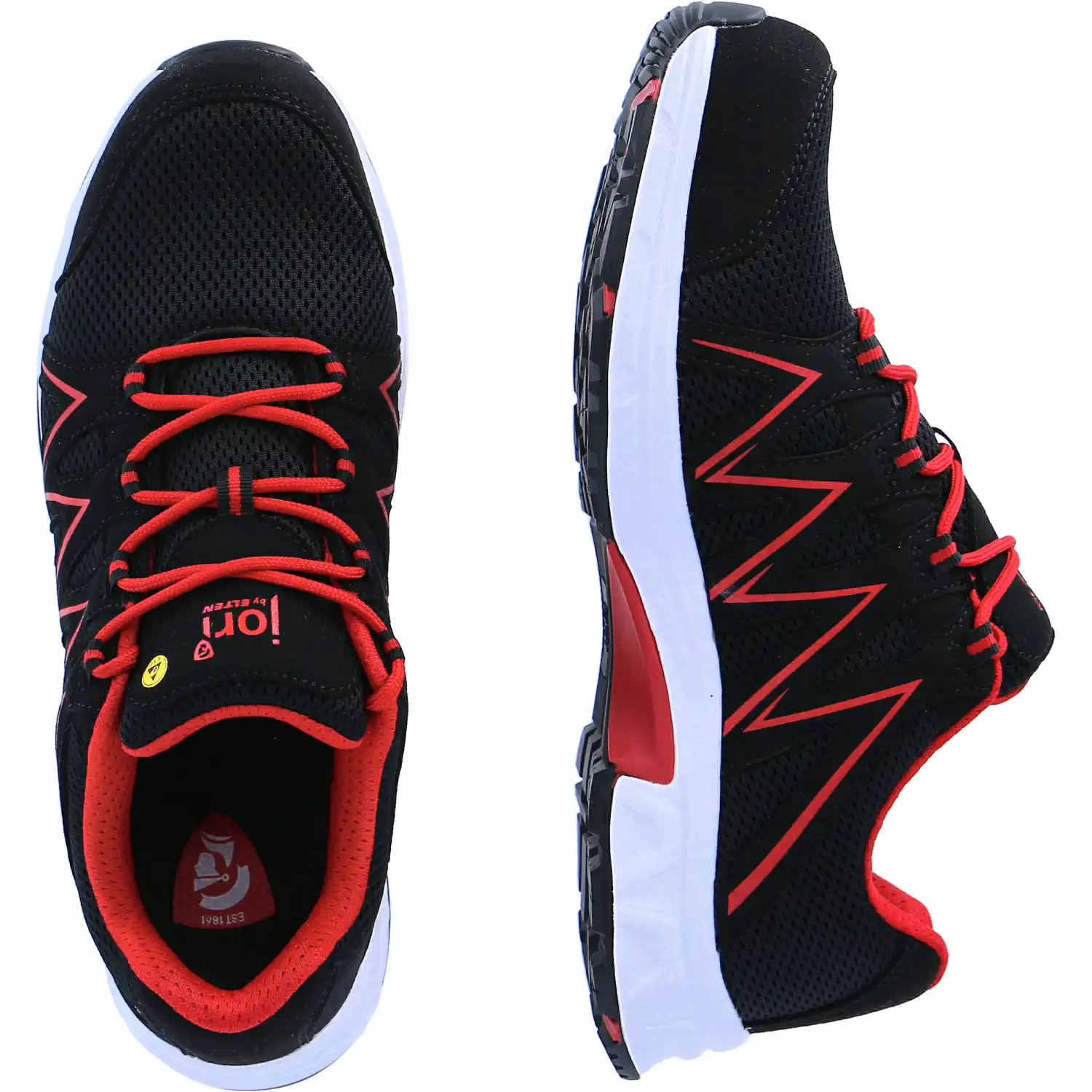 Sicherheitshalbschuhe S1P "JO_SPEEDY BLACK-RED LOW"  in 38 - Thumbnail 2