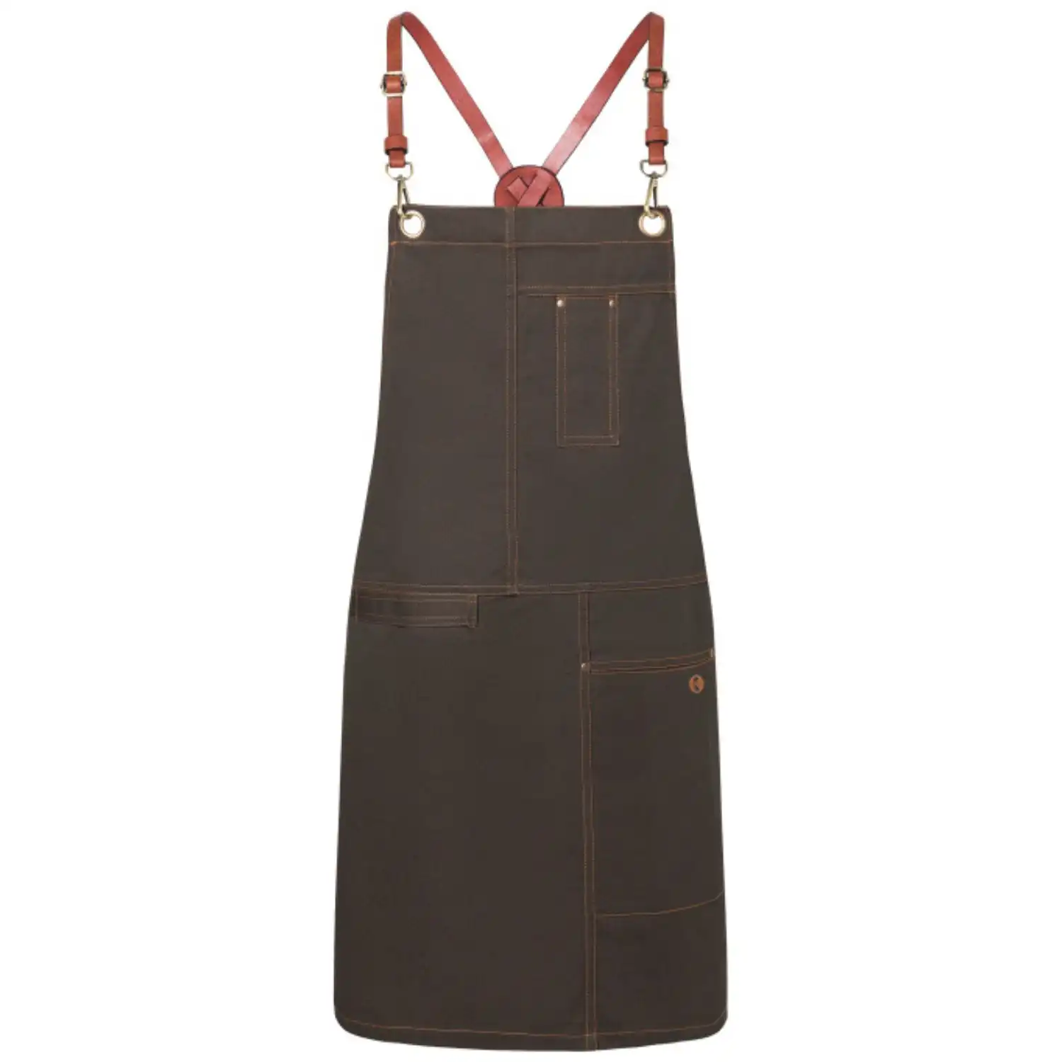 Latzschürze Urban "LS25" in chocolate - Thumbnail 1