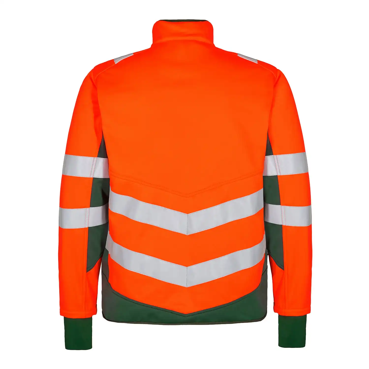 Warnschutz Softshell-Jacke "1158-237" Safety Kl. 2 in orange/grün, L - Thumbnail 2