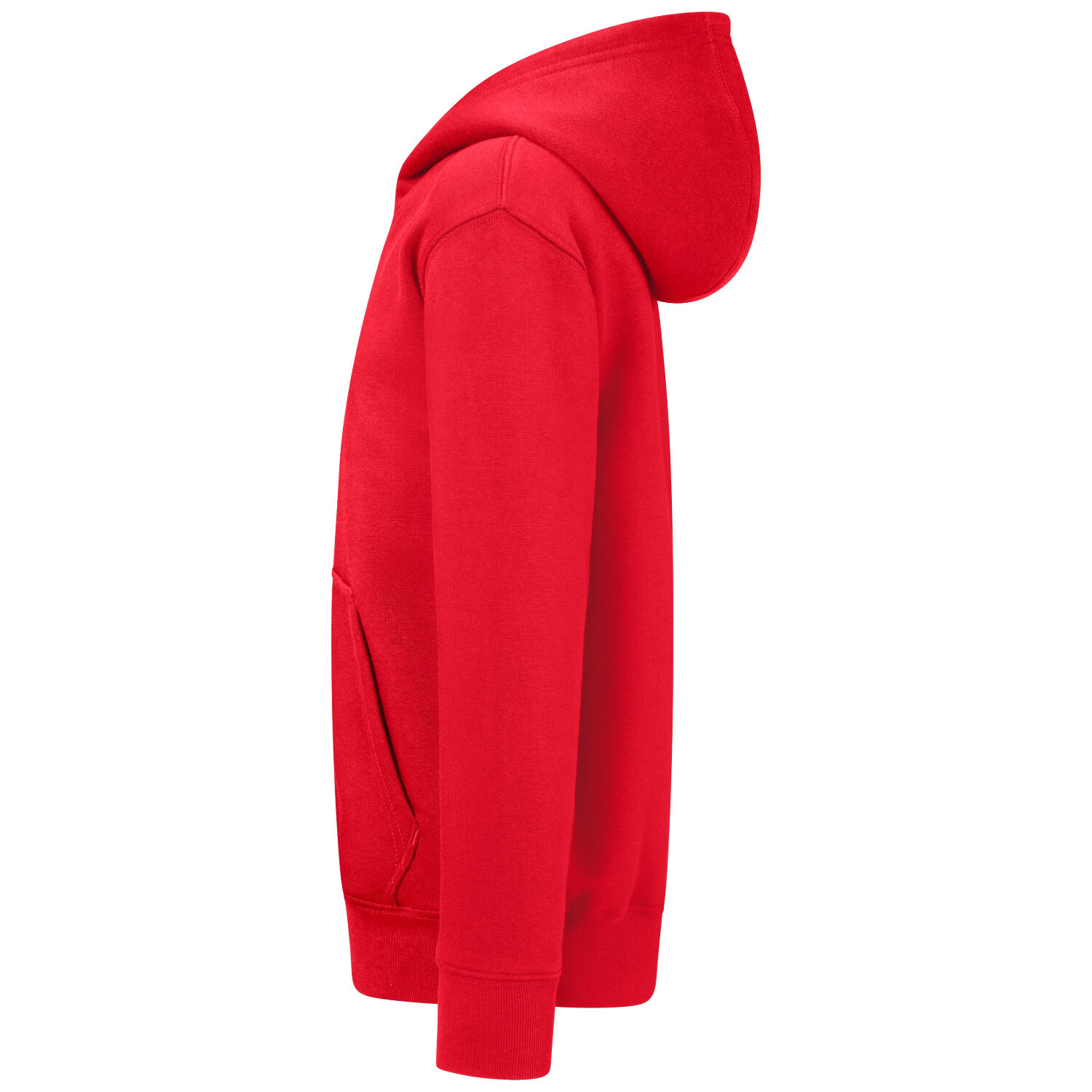 Kinder Sweatjacke Bio-Baumwolle "565" in 110/116, Rot - Thumbnail 4
