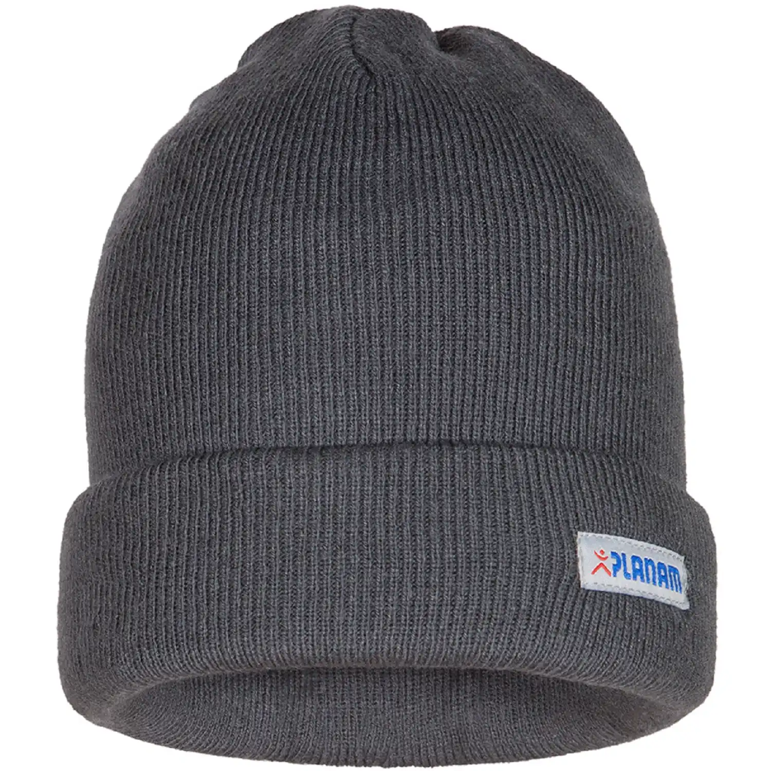 Strick-Rollmütze in schiefer - Thumbnail 1