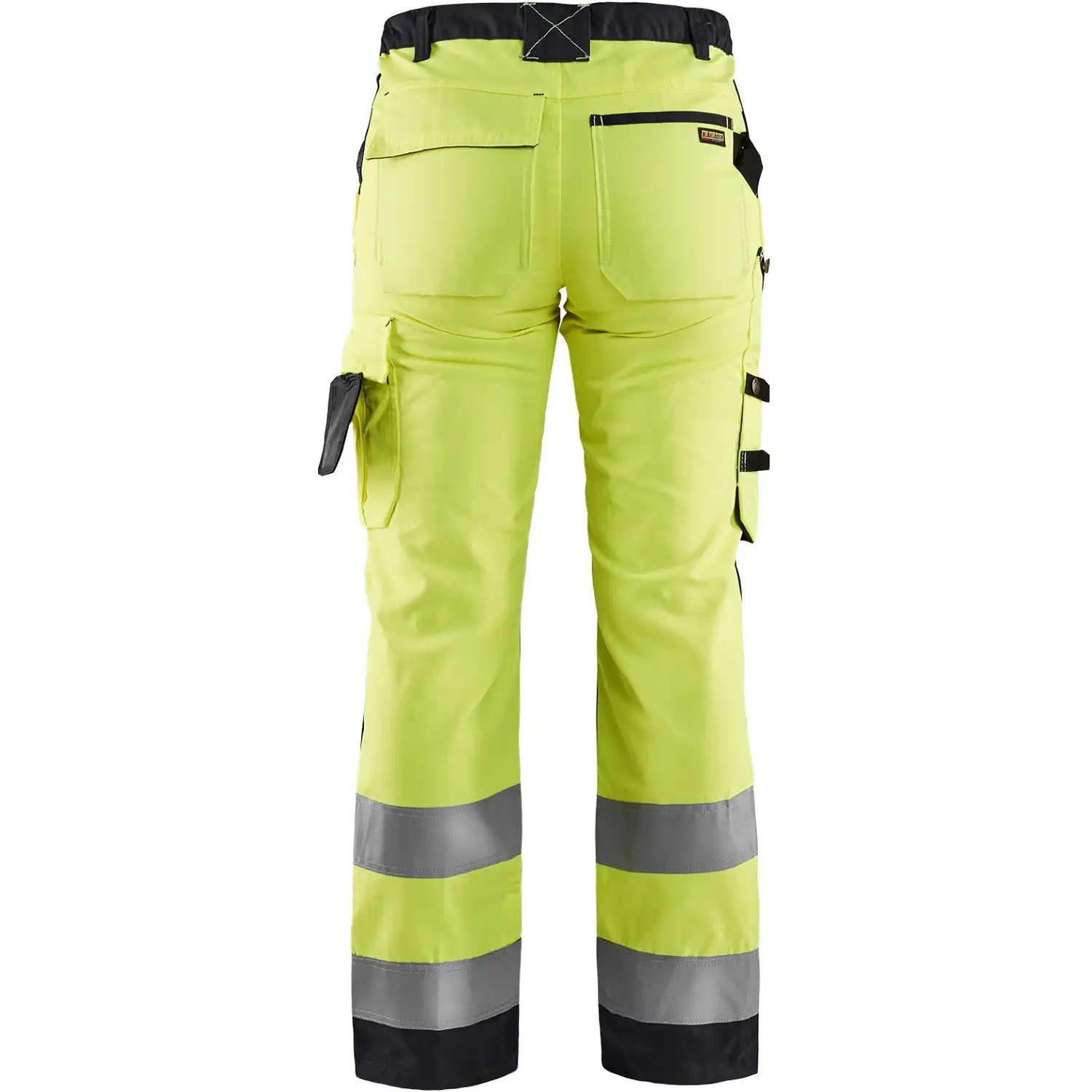 Damen Warnschutz-Bundhose "7155" in gelb/schwarz, 38 - Thumbnail 2