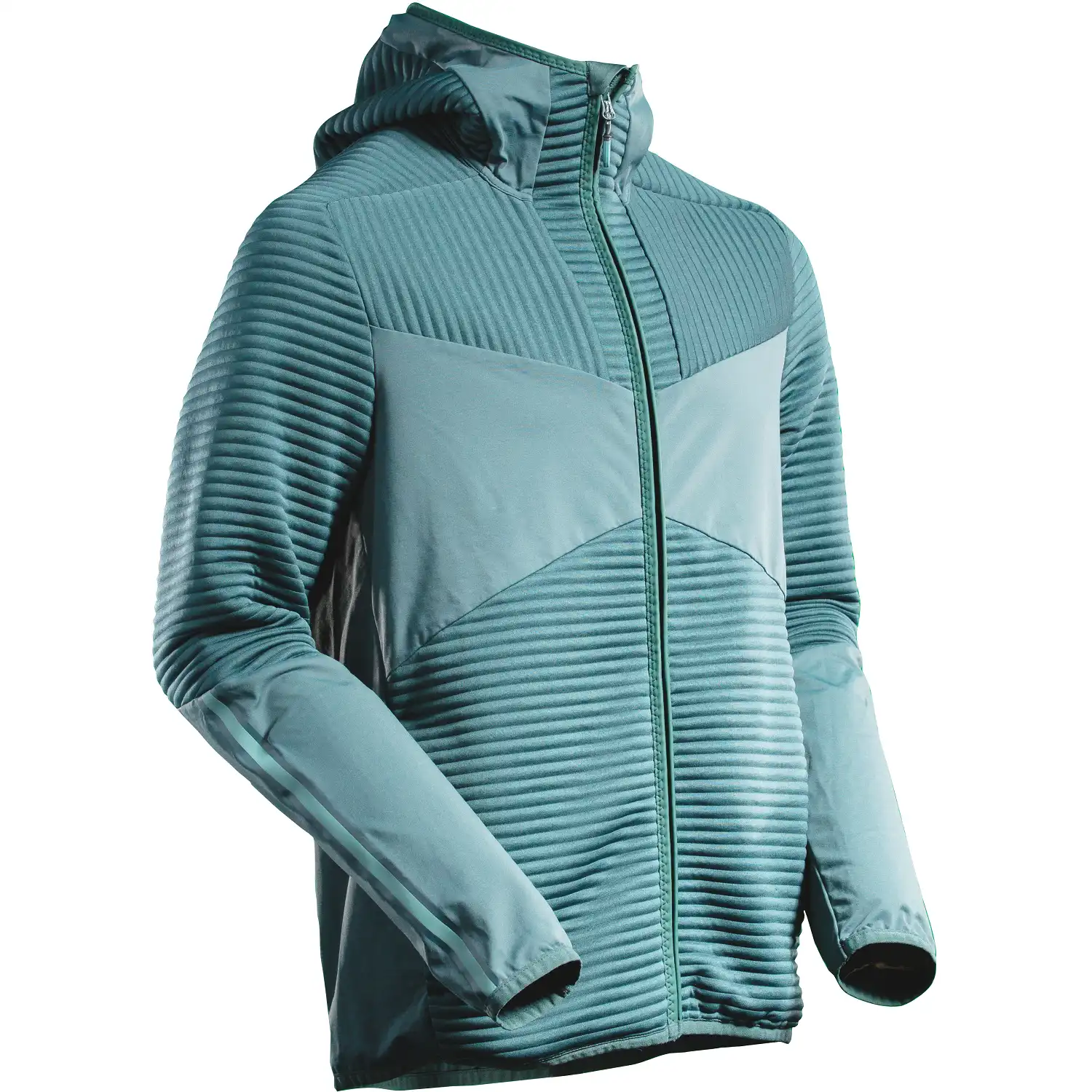 Kapuzen-Sweatjacke "22603-681" Customized in hell-waldgrün, XL - Thumbnail 1