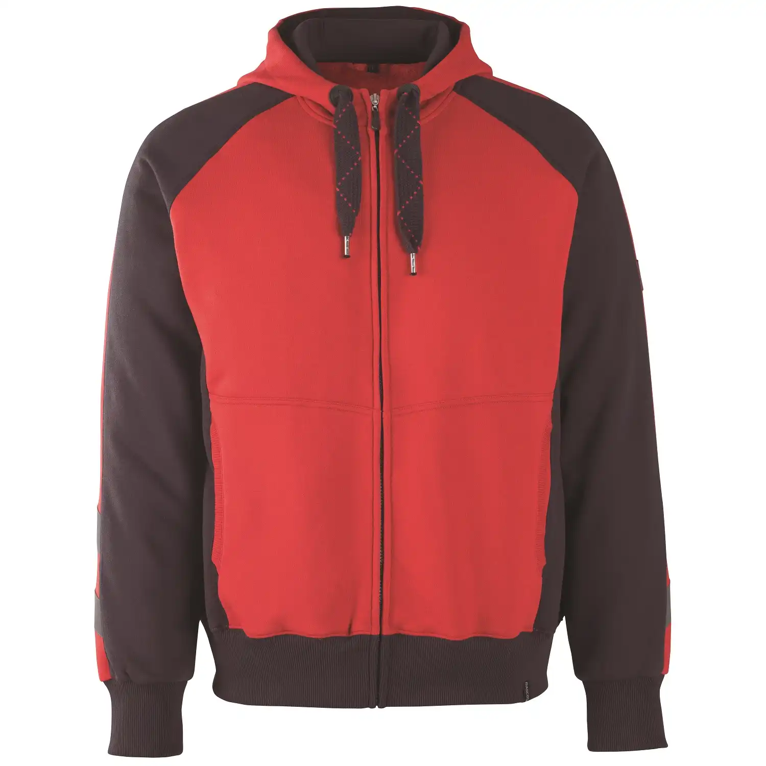 Kapuzen-Sweatshirt "WIESBADEN" Unique in rot/schwarz, XXL - Bild 1