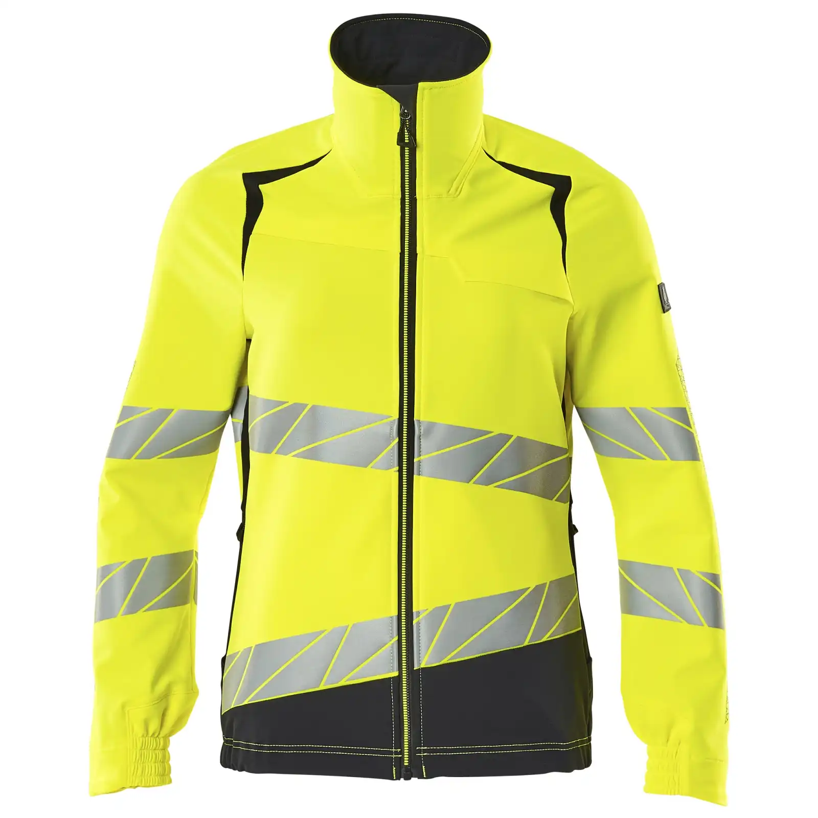 Damen Warnschutz Stretch Bundjacke "ACCELERATE SAFE" in gelb/schwarzblau, XXL - Thumbnail 1