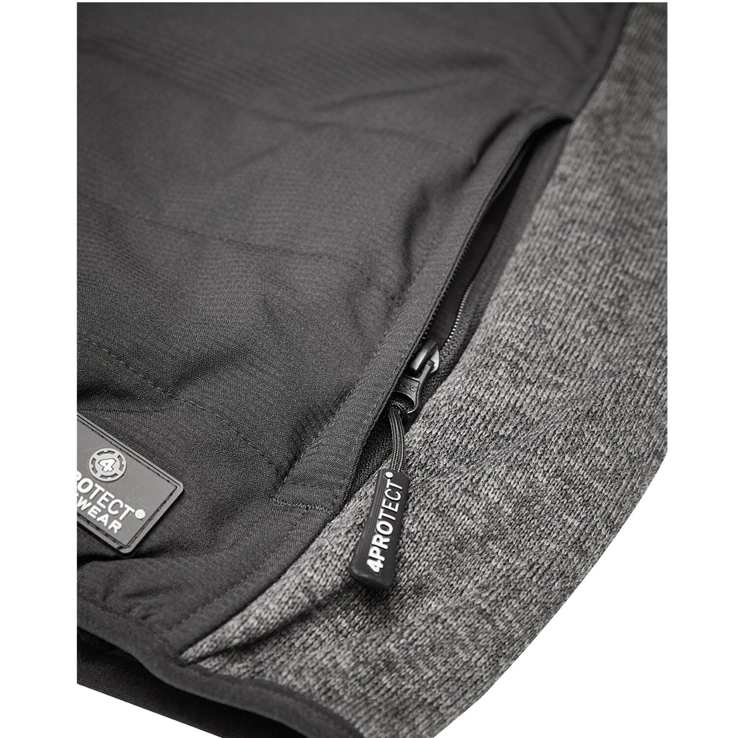 Workwear Hybridjacke in schwarz/grau, L - Thumbnail 4