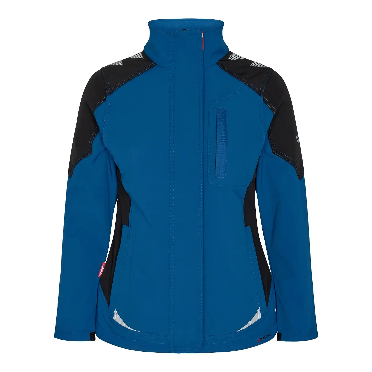 Damen Softshelljacke "8815-229" Galaxy in blau/schwarz, L - Thumbnail 1