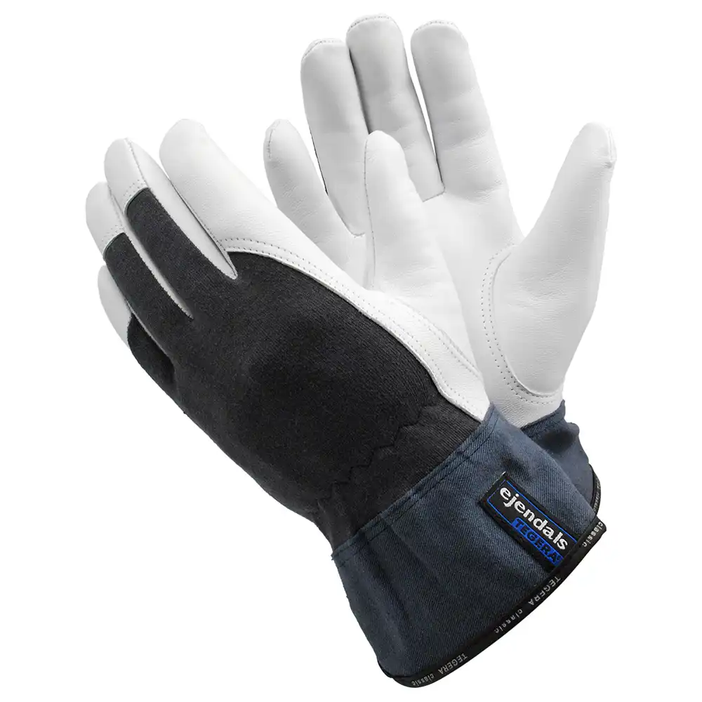 Montage-Arbeitshandschuhe 6751 Leder s/w in 10 (XL) - Thumbnail 1