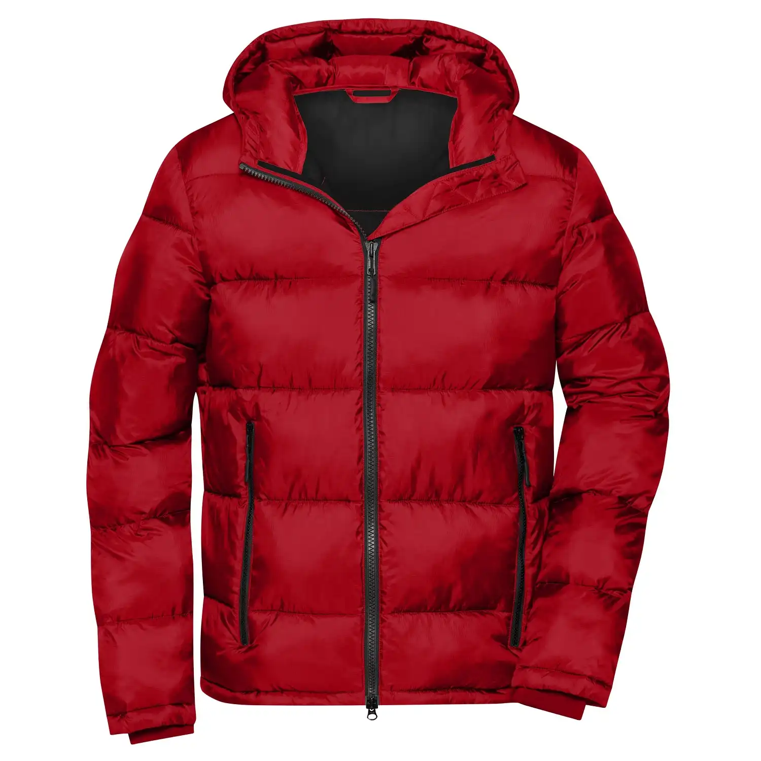 Winter-Steppjacke "JN1168" in red/black, 3XL - Thumbnail 1