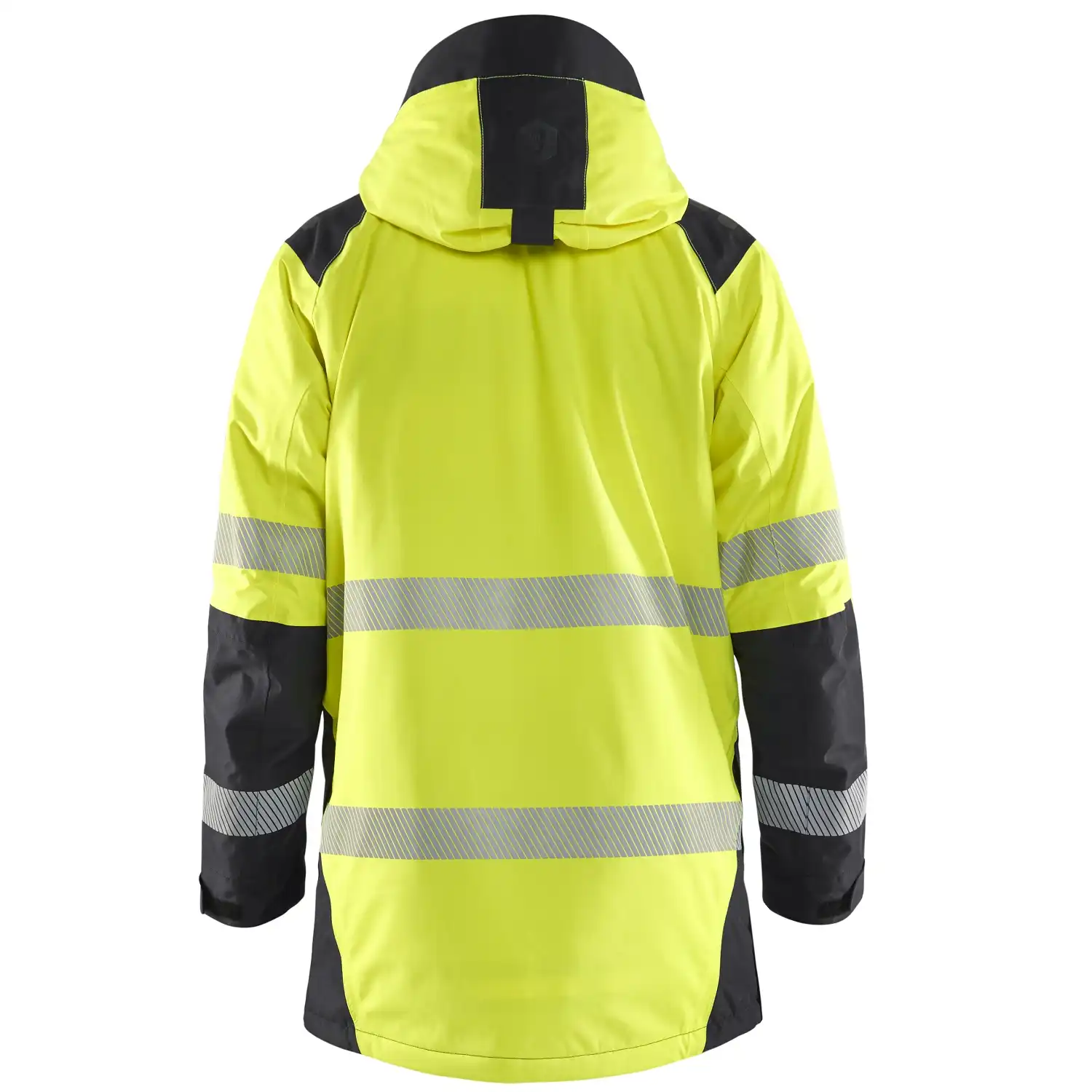 Warnschutz Winterparka Kl. 3 "4457" in gelb/schwarz, 3XL - Thumbnail 2