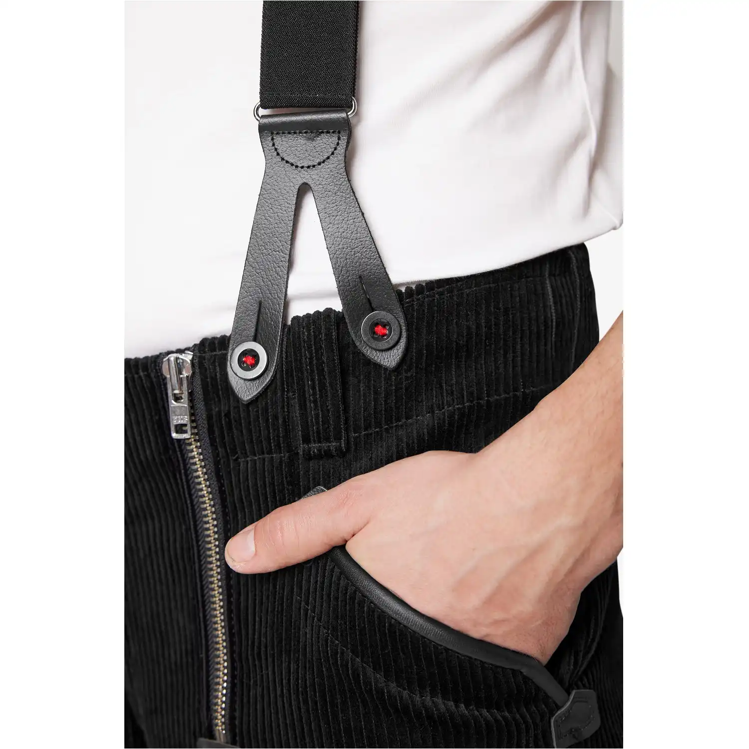 Hosenträger mit Lederpatten "BODO" 120cm - Thumbnail 3