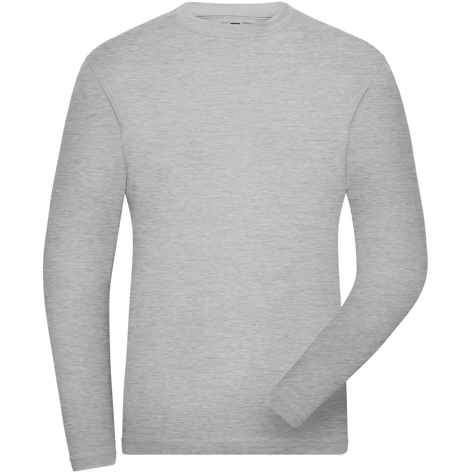 Bio Stretch Langarmshirt "JN1804" UV-Schutz in grey-heather, L - Thumbnail 1