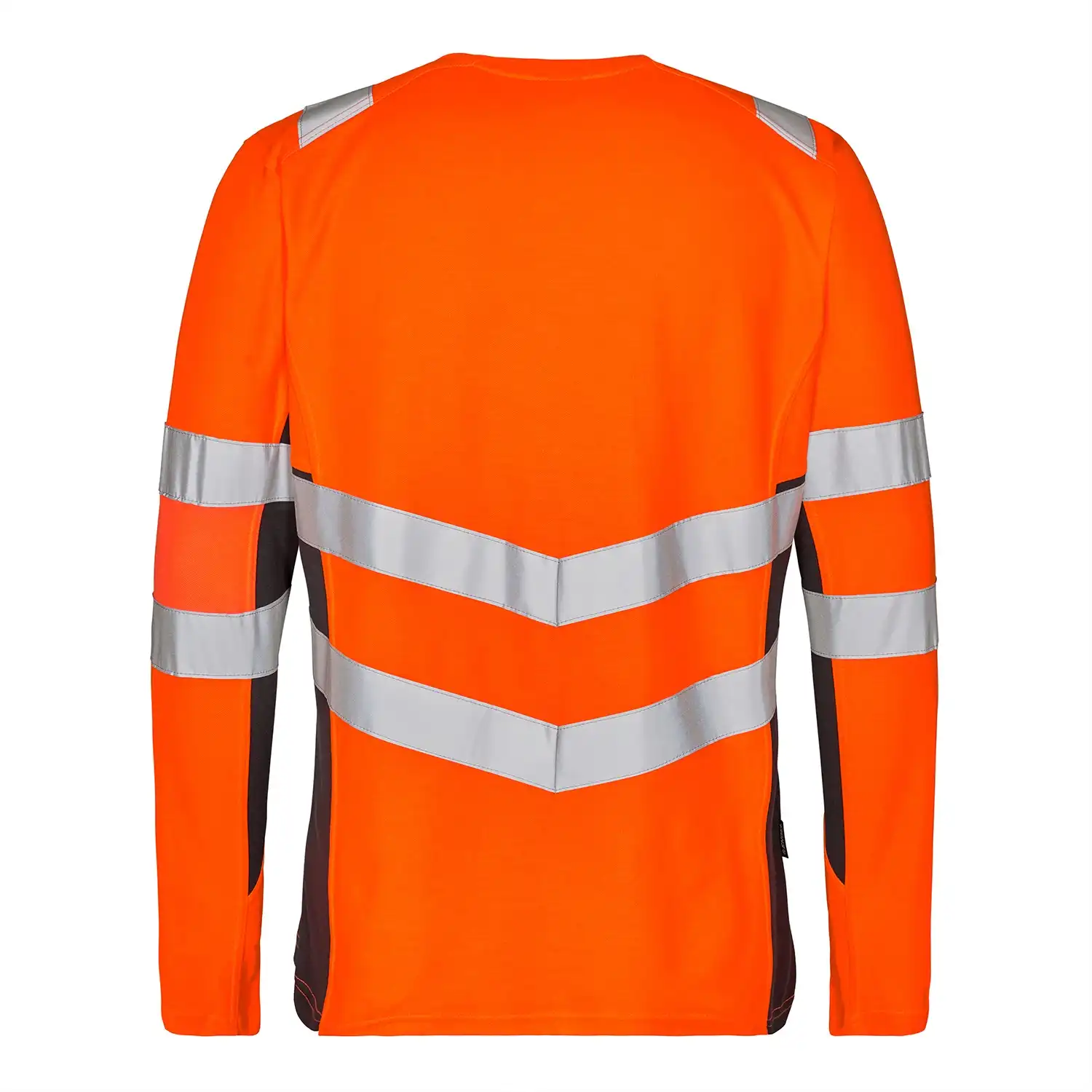 Warnschutz Langarmshirt "9545-182" Safety in orange/grau, S - Thumbnail 2