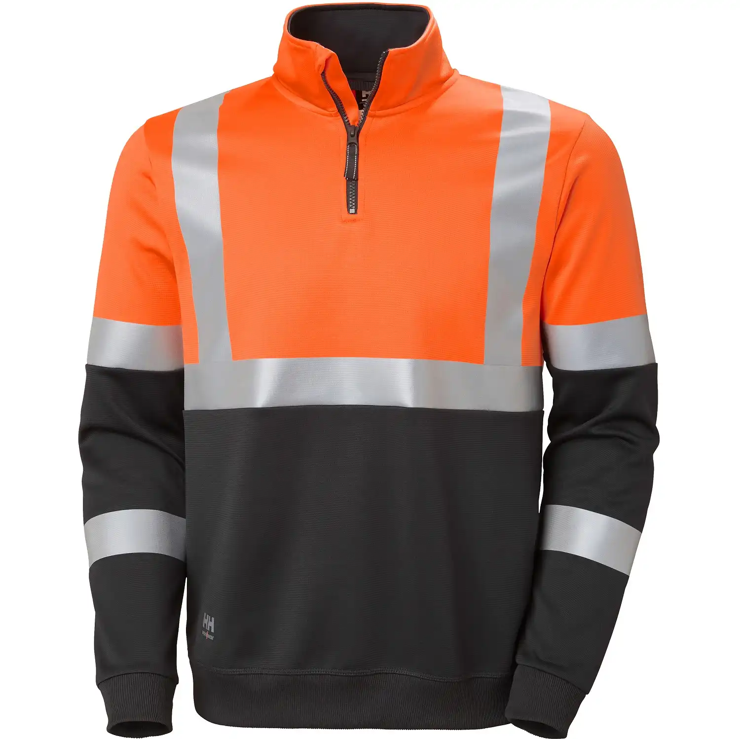 Warnschutz Zip-Sweatshirt "ADDVIS" in orange/schwarz, 5XL - Thumbnail 1