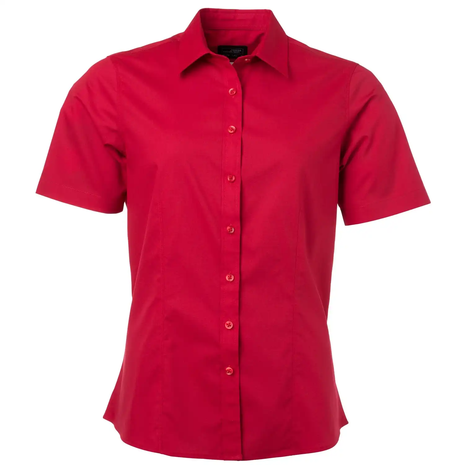 Damen Kurzarm Bluse "JN679" in red, 3XL - Thumbnail 1