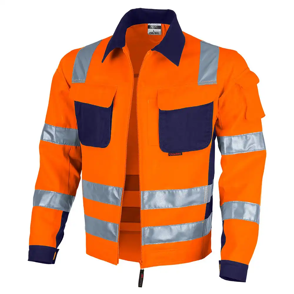 Warnschutz Bundjacke „pro Warnschutz mg 245“ in orange/marine, 52 - Bild 1