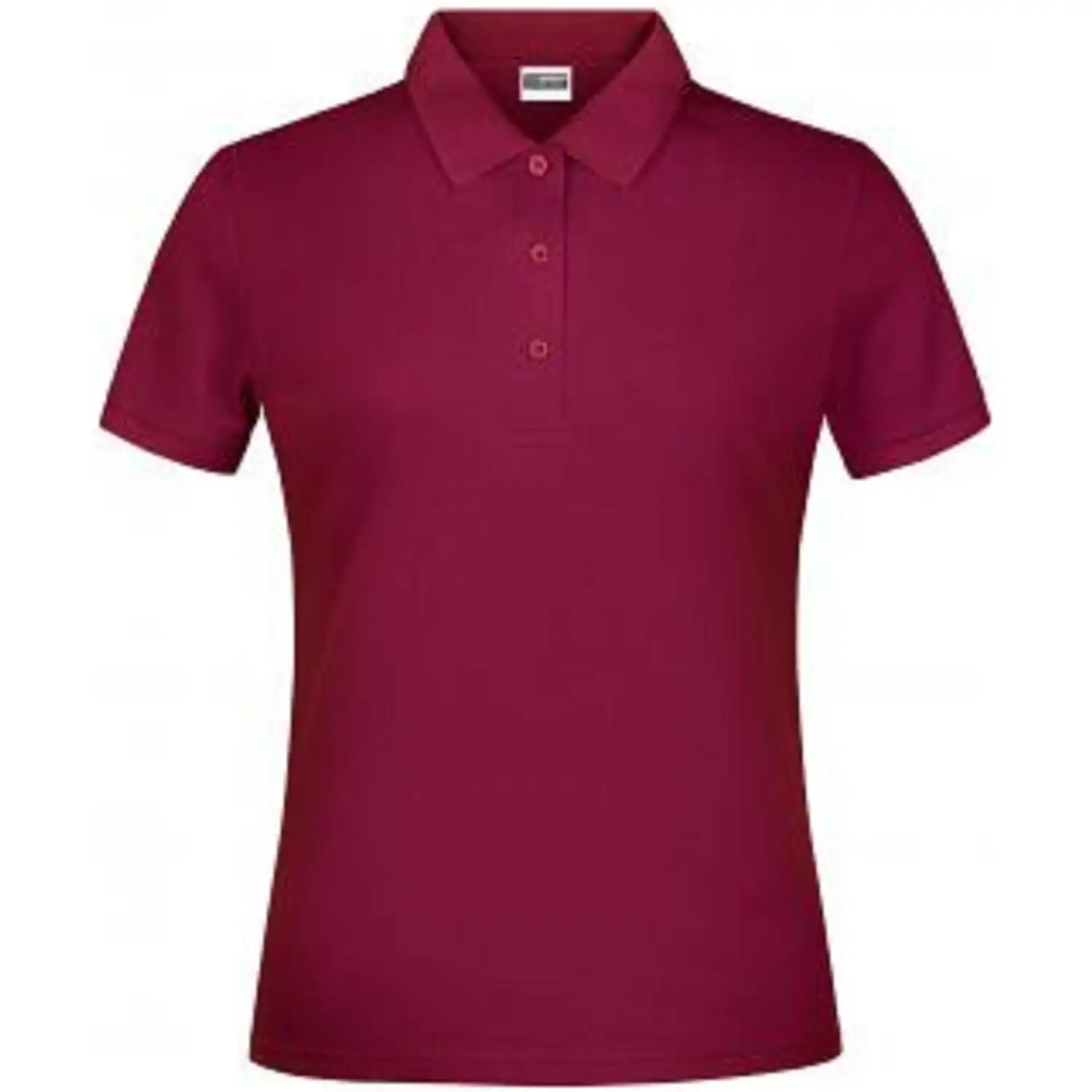 Damen Basic Polo Lady in wine, L - Thumbnail 1