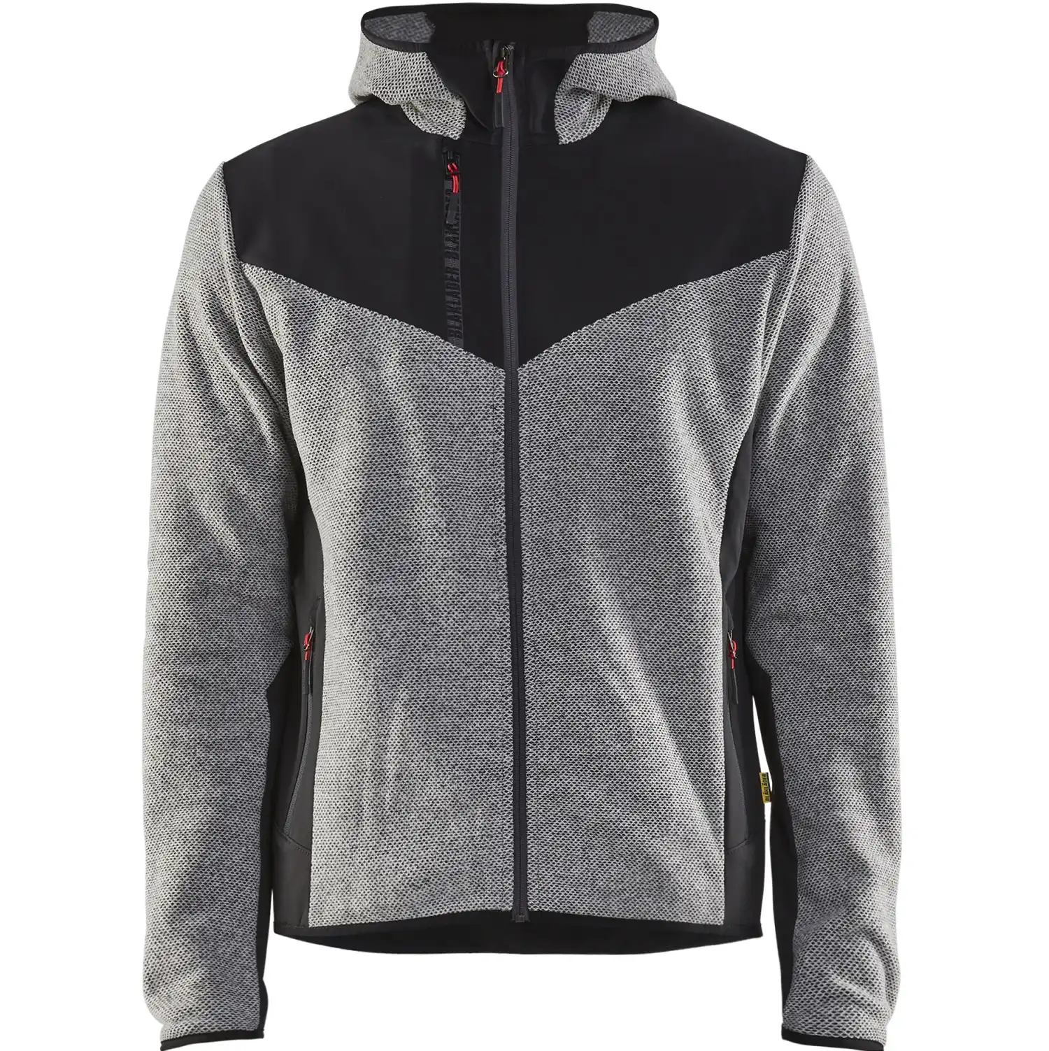 Strickjacke "5940" in grau-melange/schwarz, 3XL - Thumbnail 1