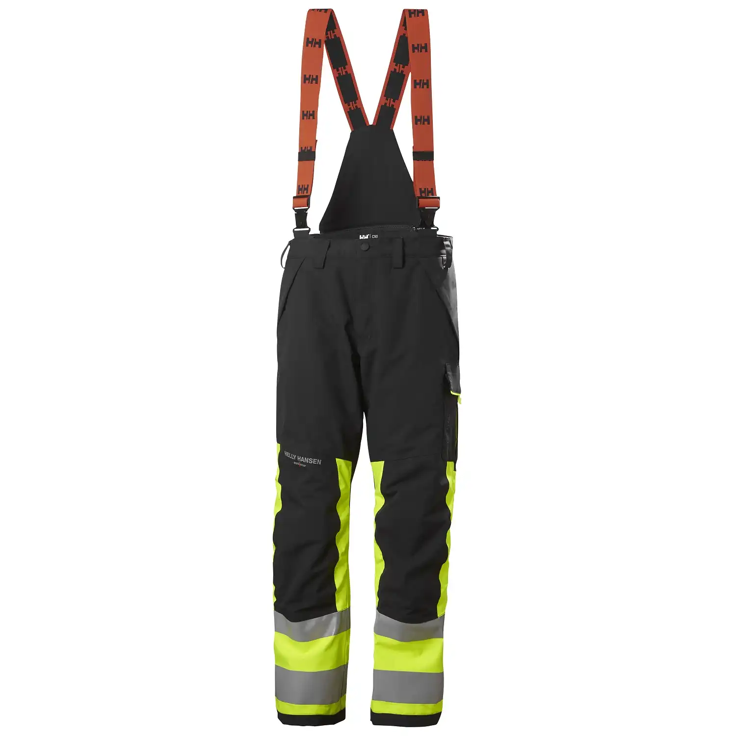 Warnschutz-Regenhose "ALNA 2.0" in gelb/schwarz, C44 - Thumbnail 1