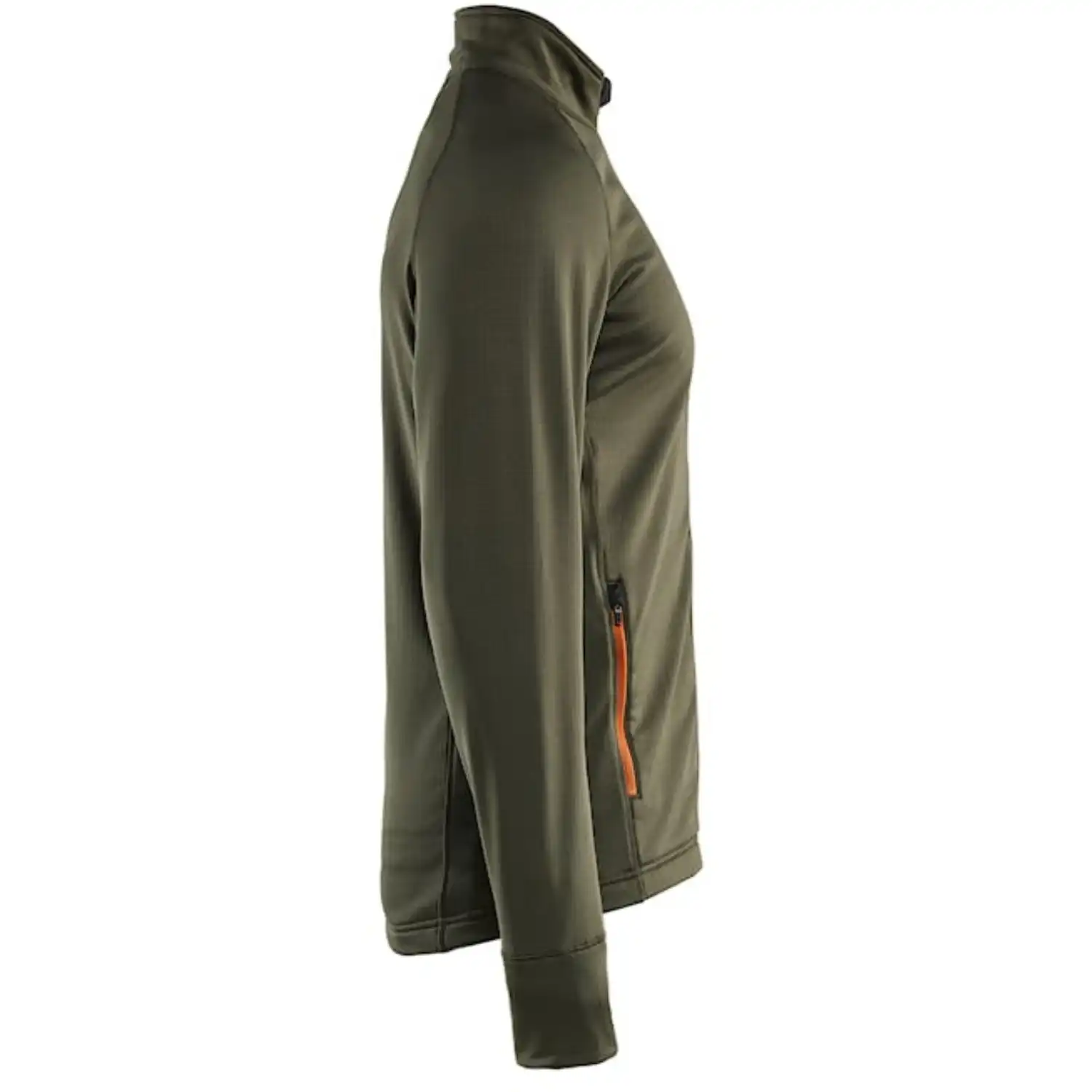 Fleecejacke "STRIKER" in waldgrün/rost, M - Thumbnail 3