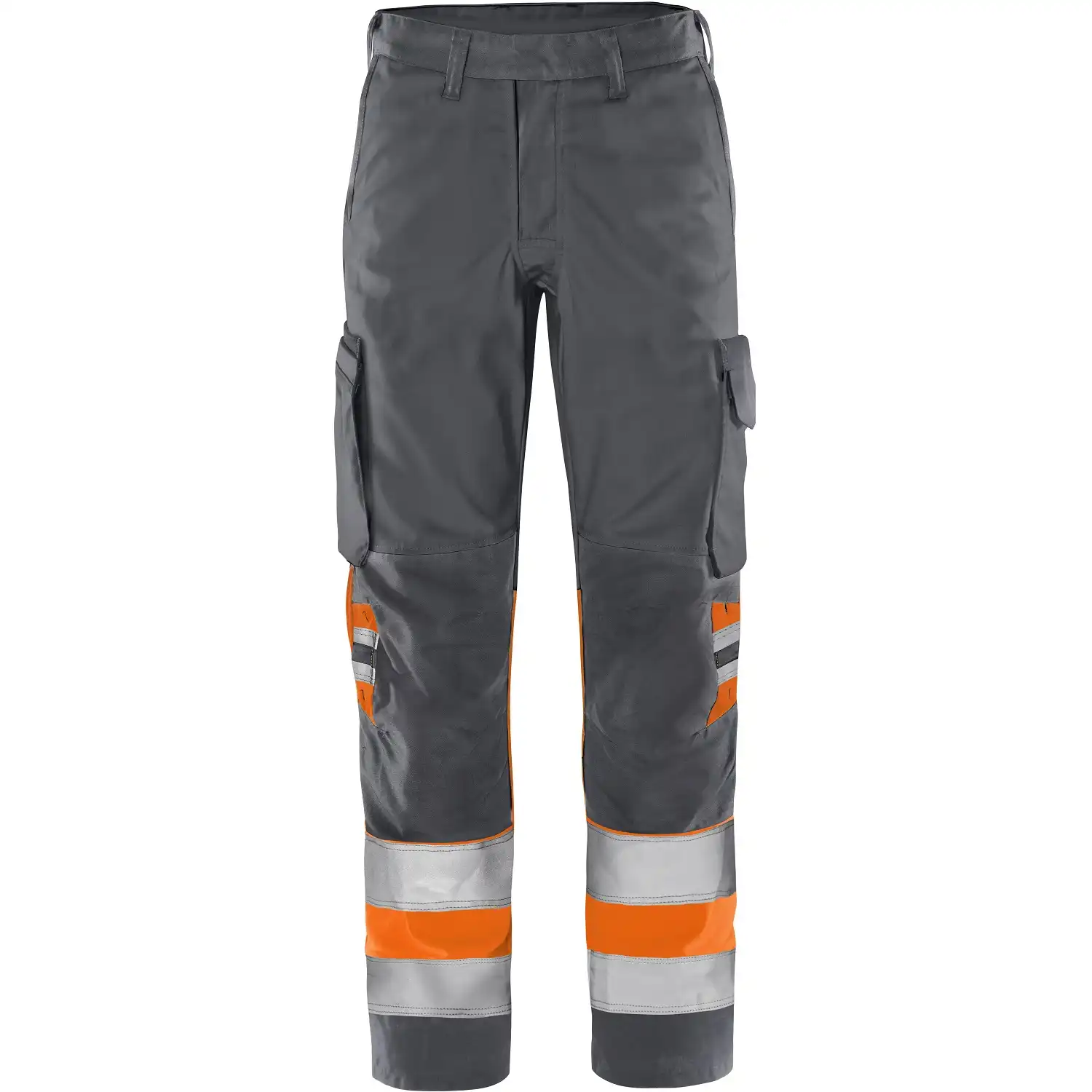 Warnschutz Servicehose Kl. 1 "2668 GPLU" Green Trofta in orange/grau, C44 - Thumbnail 1