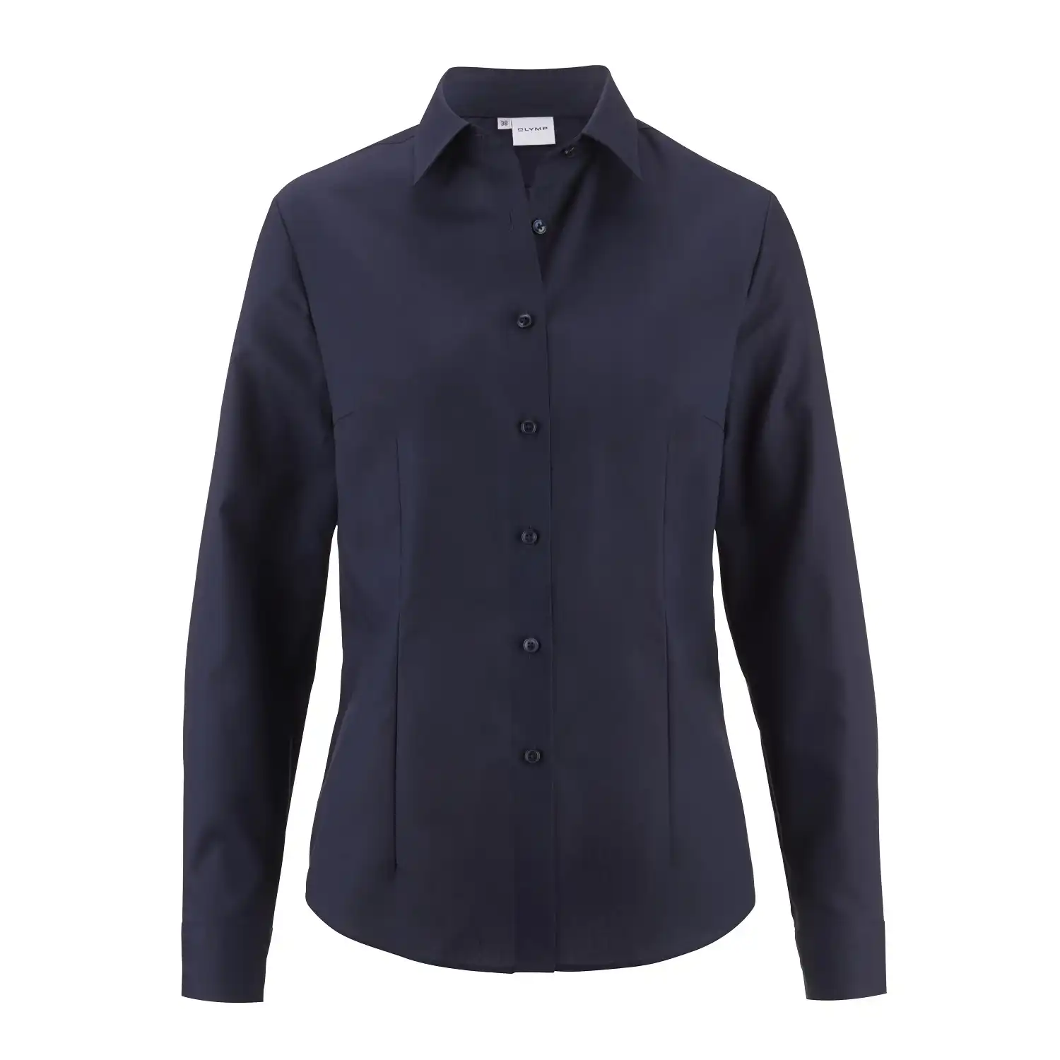 Bluse "LUXOR Modell 15" langarm marine in 42 - Bild 1