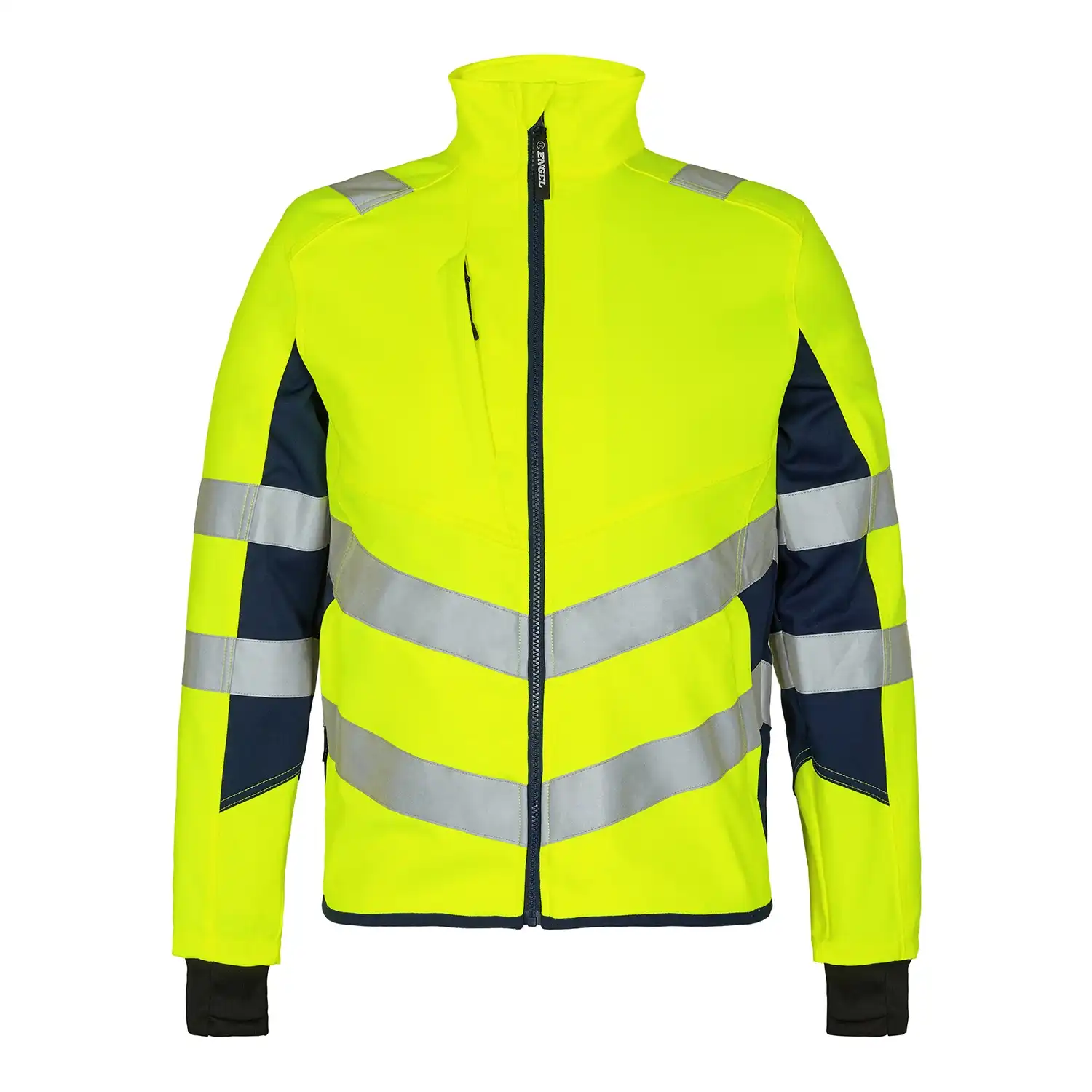 Warnschutz Stretch Bundjacke "1544-314" Safety in gelb/marine, L - Thumbnail 1