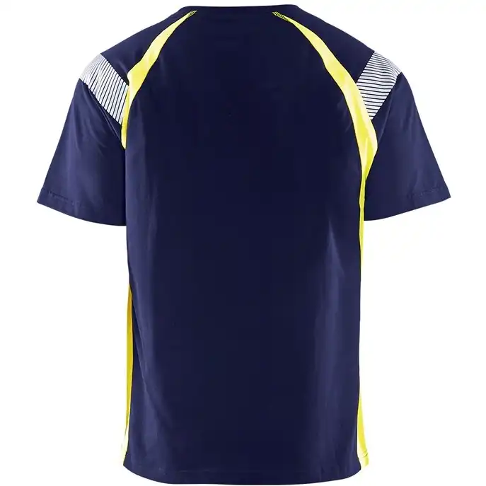 T-Shirt "3332" in marine/gelb, XXL - Thumbnail 2