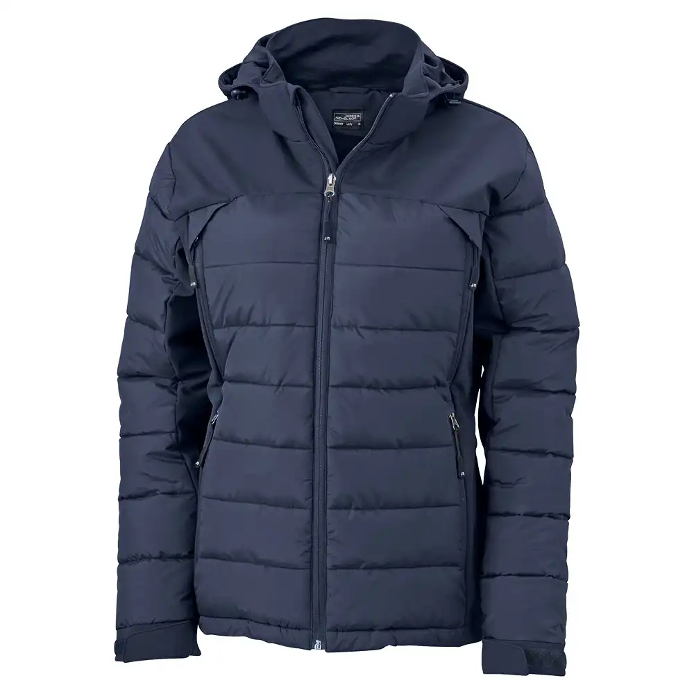 Damen Outdoor Hybridjacke "JN1049" in navy, L - Thumbnail 1