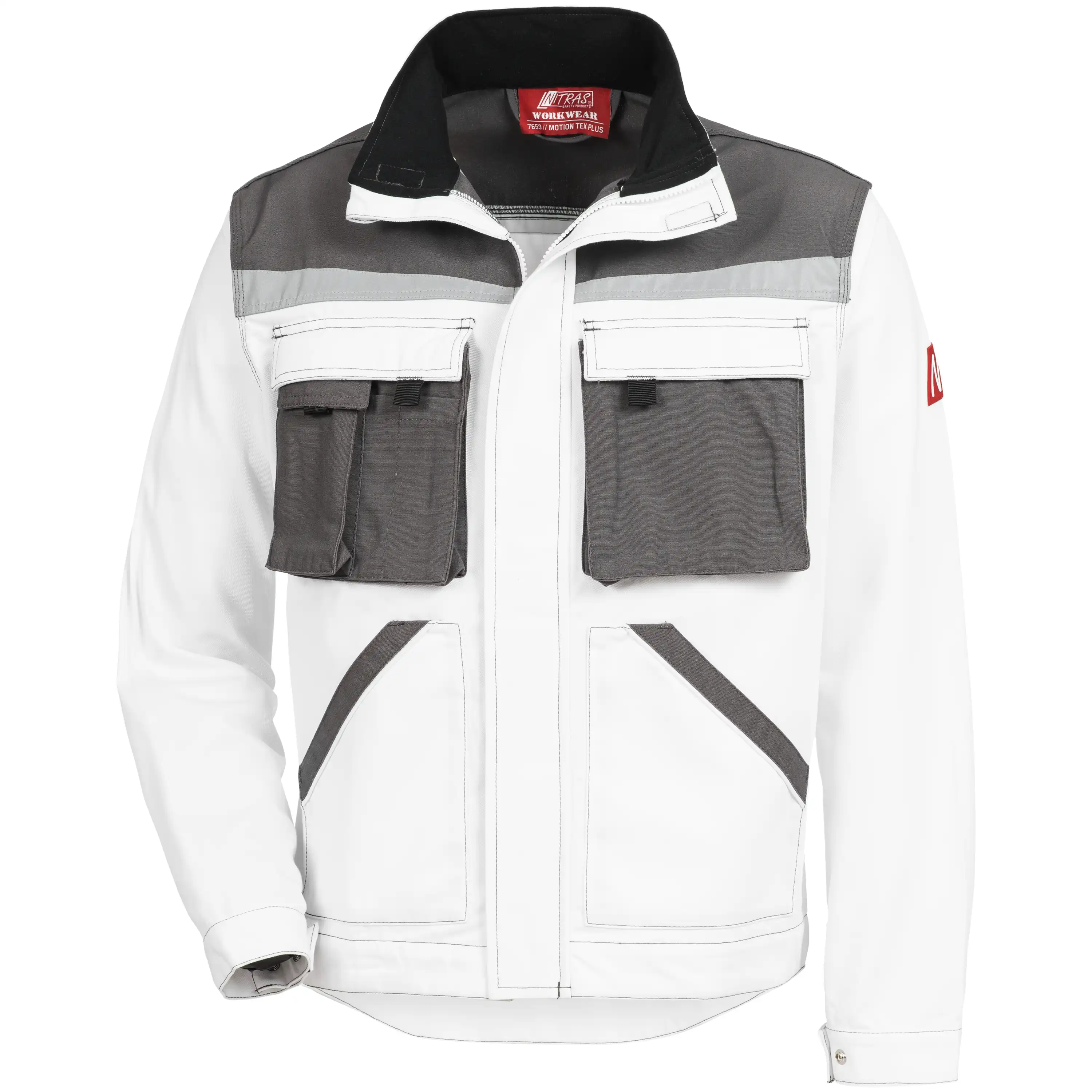Arbeitsjacke "MOTION TEX PLUS" in weiß/grau, 50 - Thumbnail 1