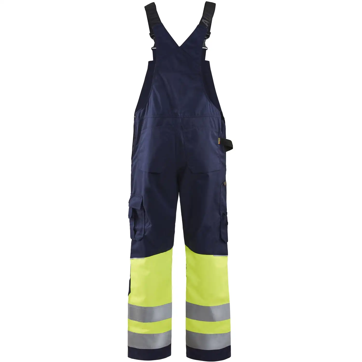 Warnschutz Latzhose "2662" in marine/gelb, C44 - Thumbnail 2