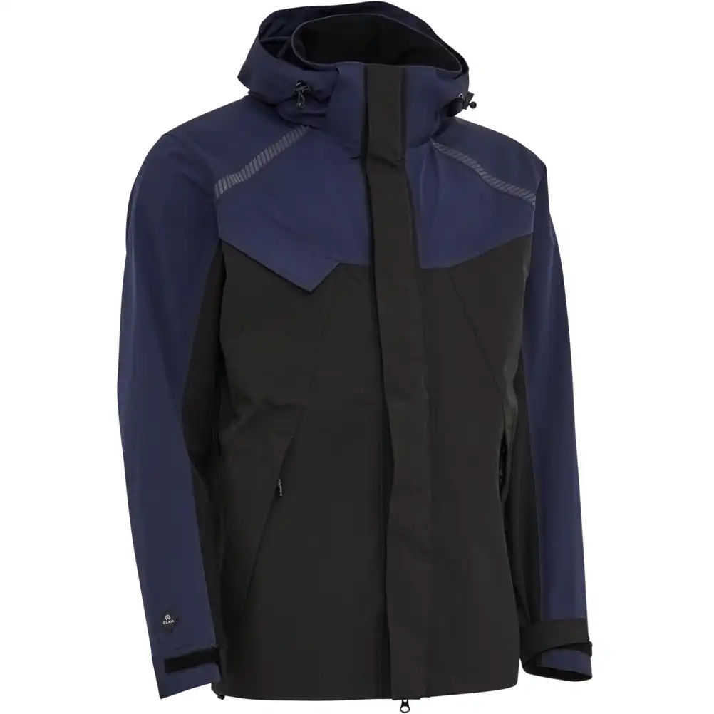 Regenjacke "186101" Stretch in marine/schwarz, 3XL - Thumbnail 1