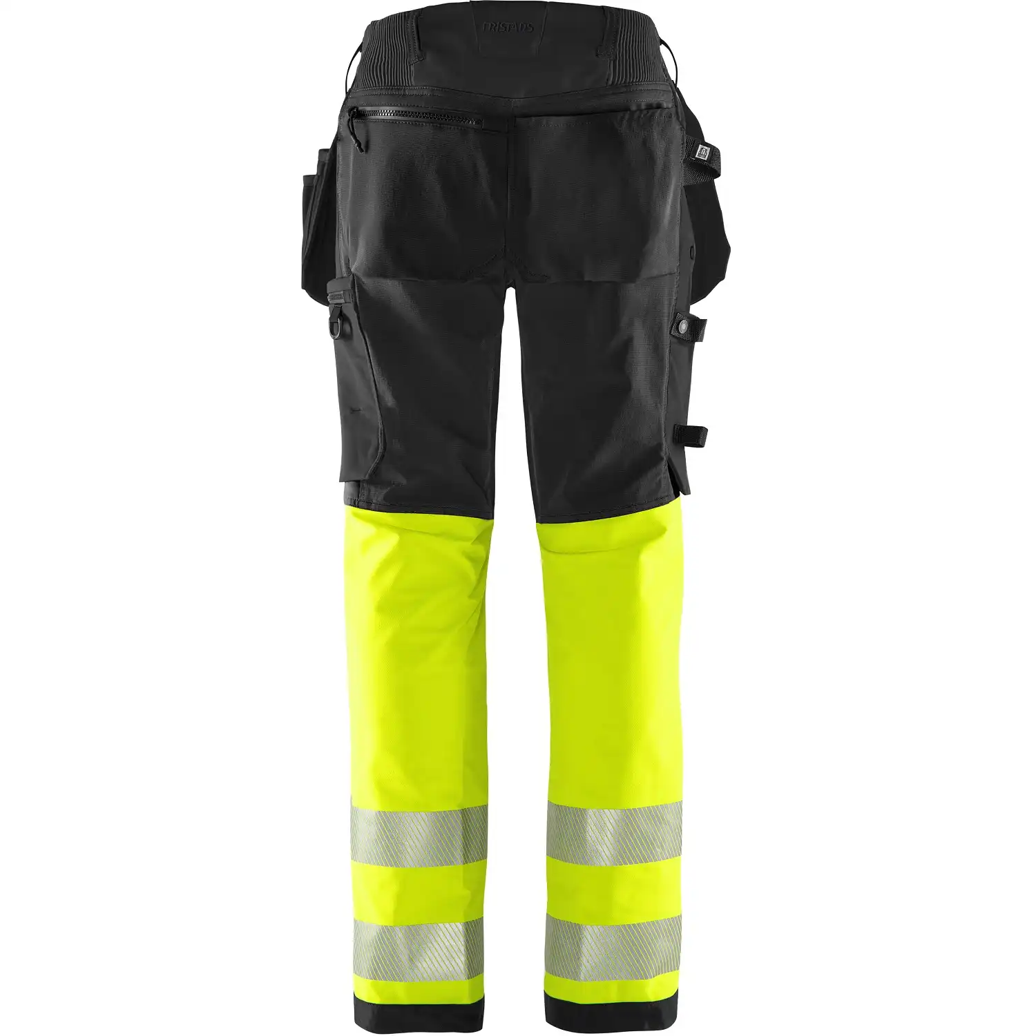 Damen Warnschutz Handwerkerhose "2663 GSTP" Green Stiby in gelb/schwarz, R34 - Thumbnail 2