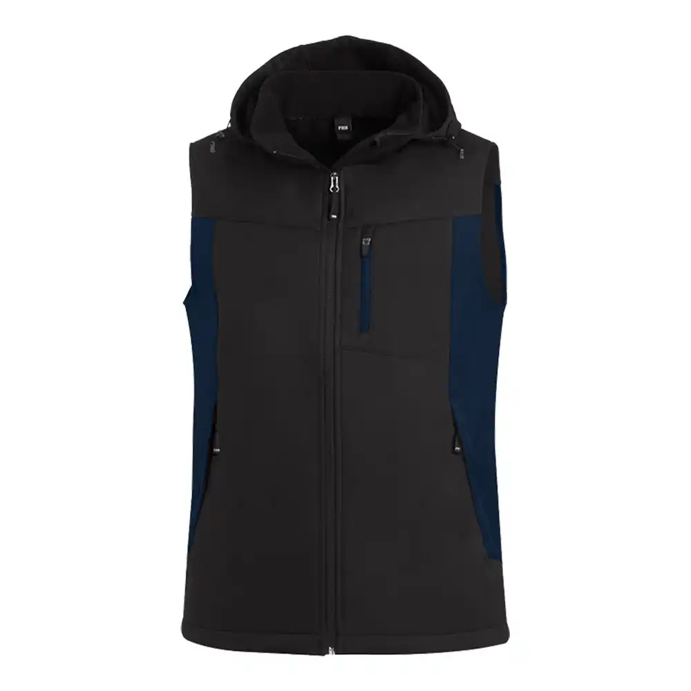 Softshellweste "JUSTUS" in marine/schwarz, L - Thumbnail 1